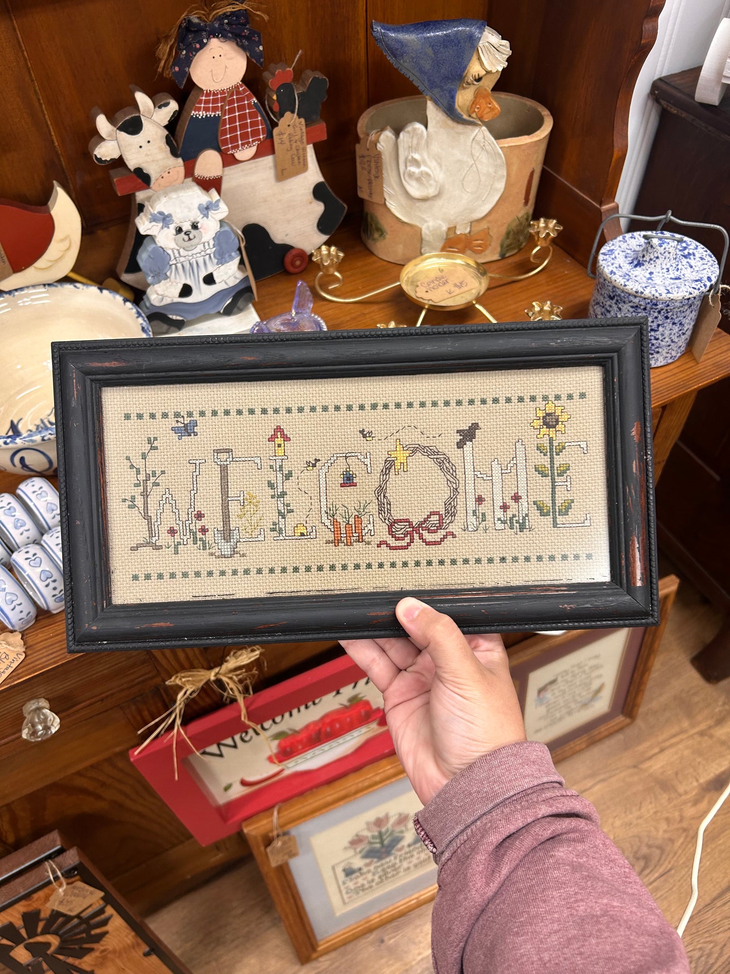 Vintage Cross Stitch Frame