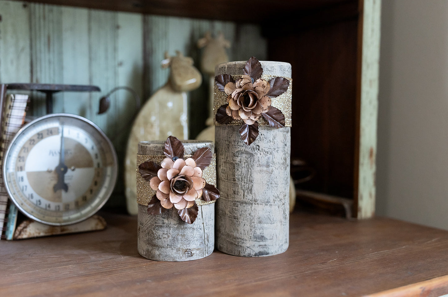 Candle Pillars - Set Of Two