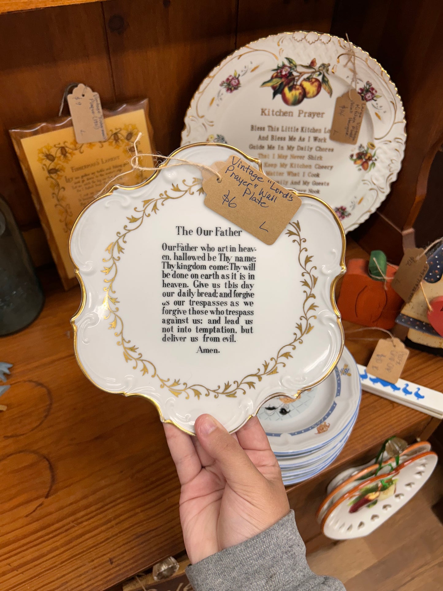 Vintage “Lord’s Prayer” Wall Plate