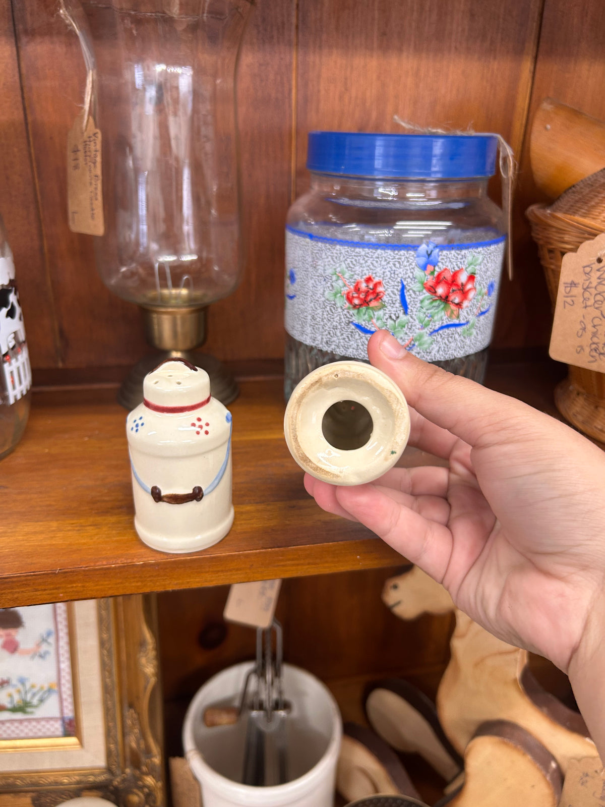 Vintage Shawnee Pottery Milk Can S&P Shakers