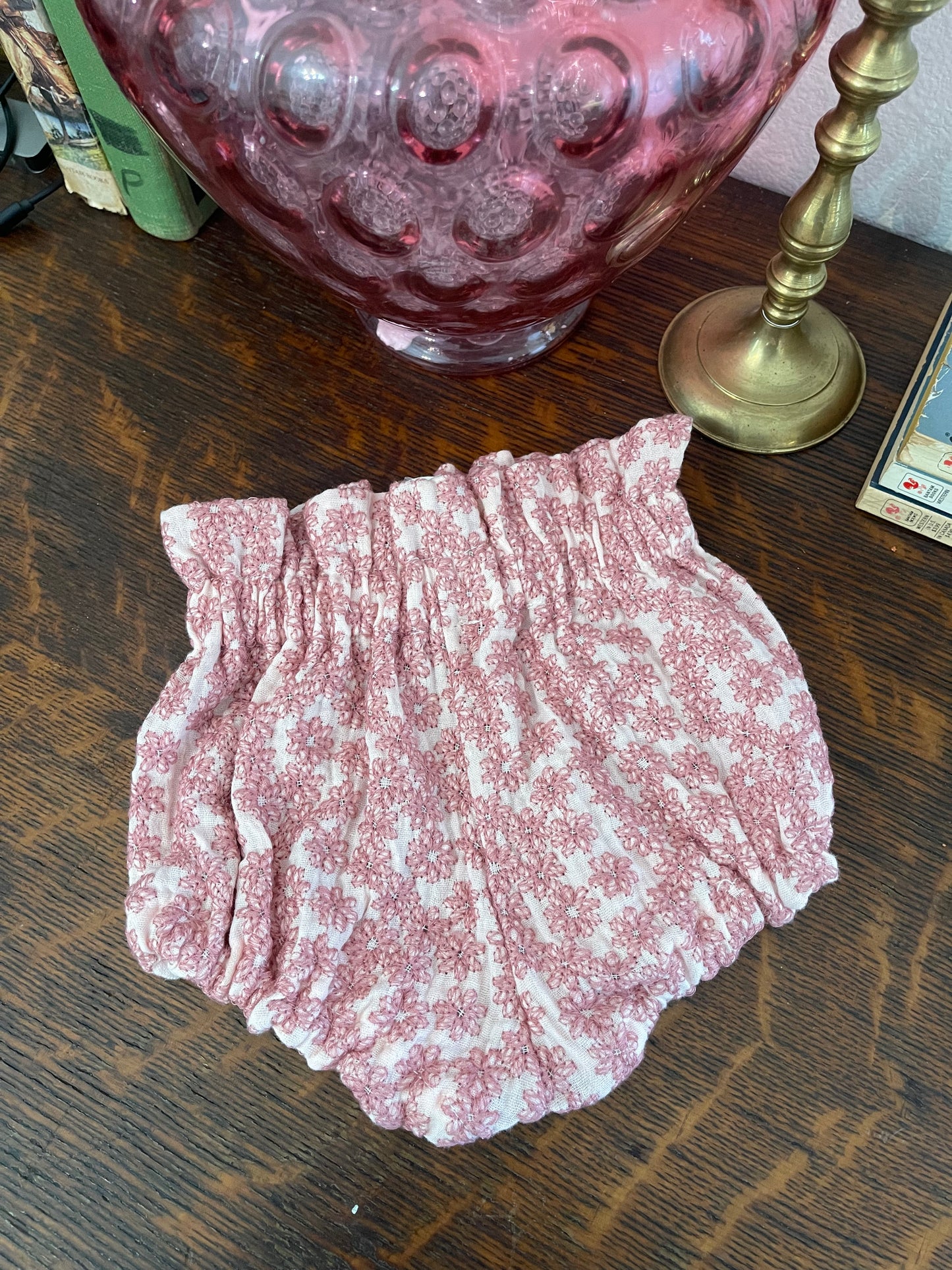 Pink Floral Bummies