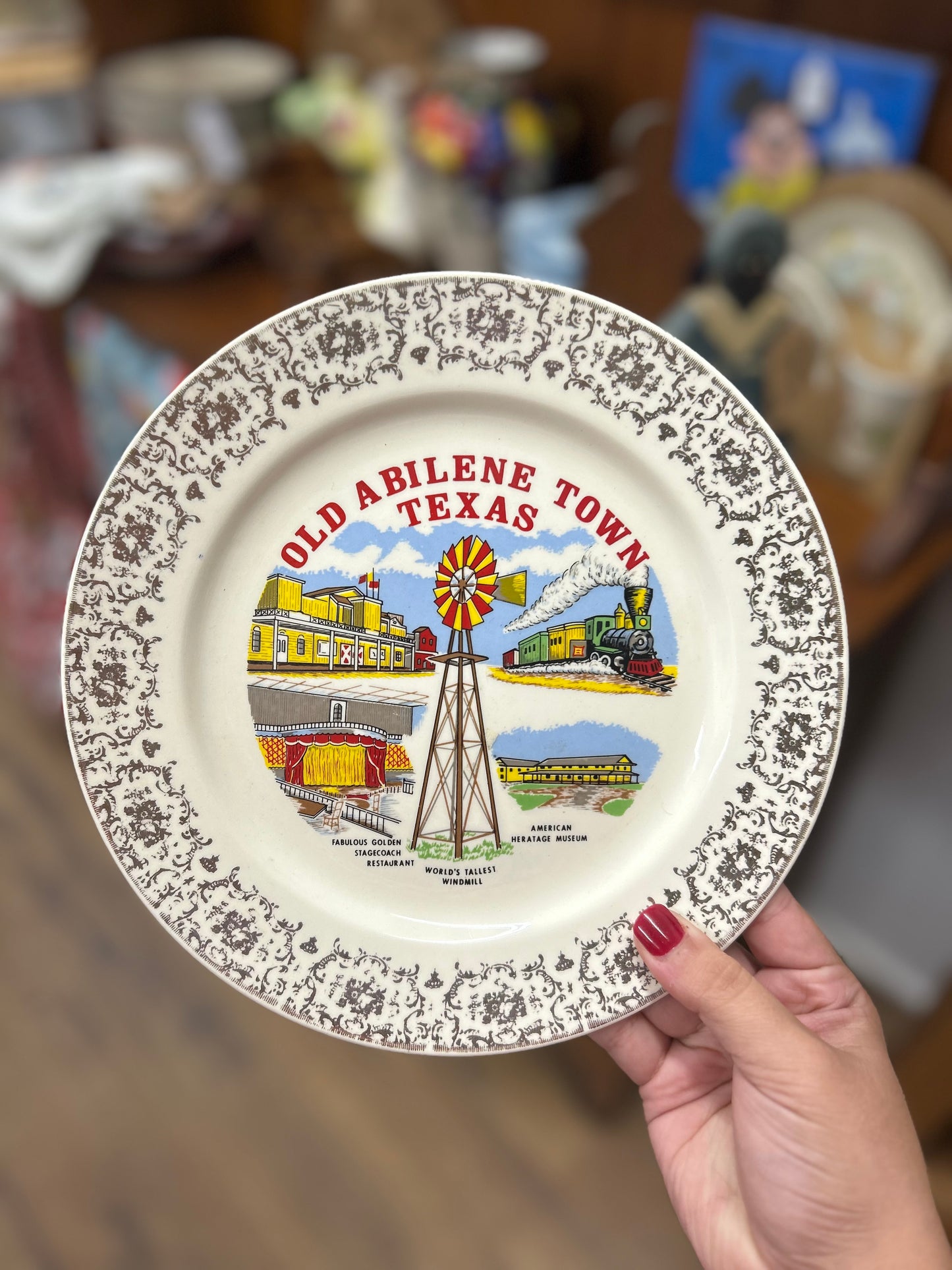 Old Abilene Town Decor Plate