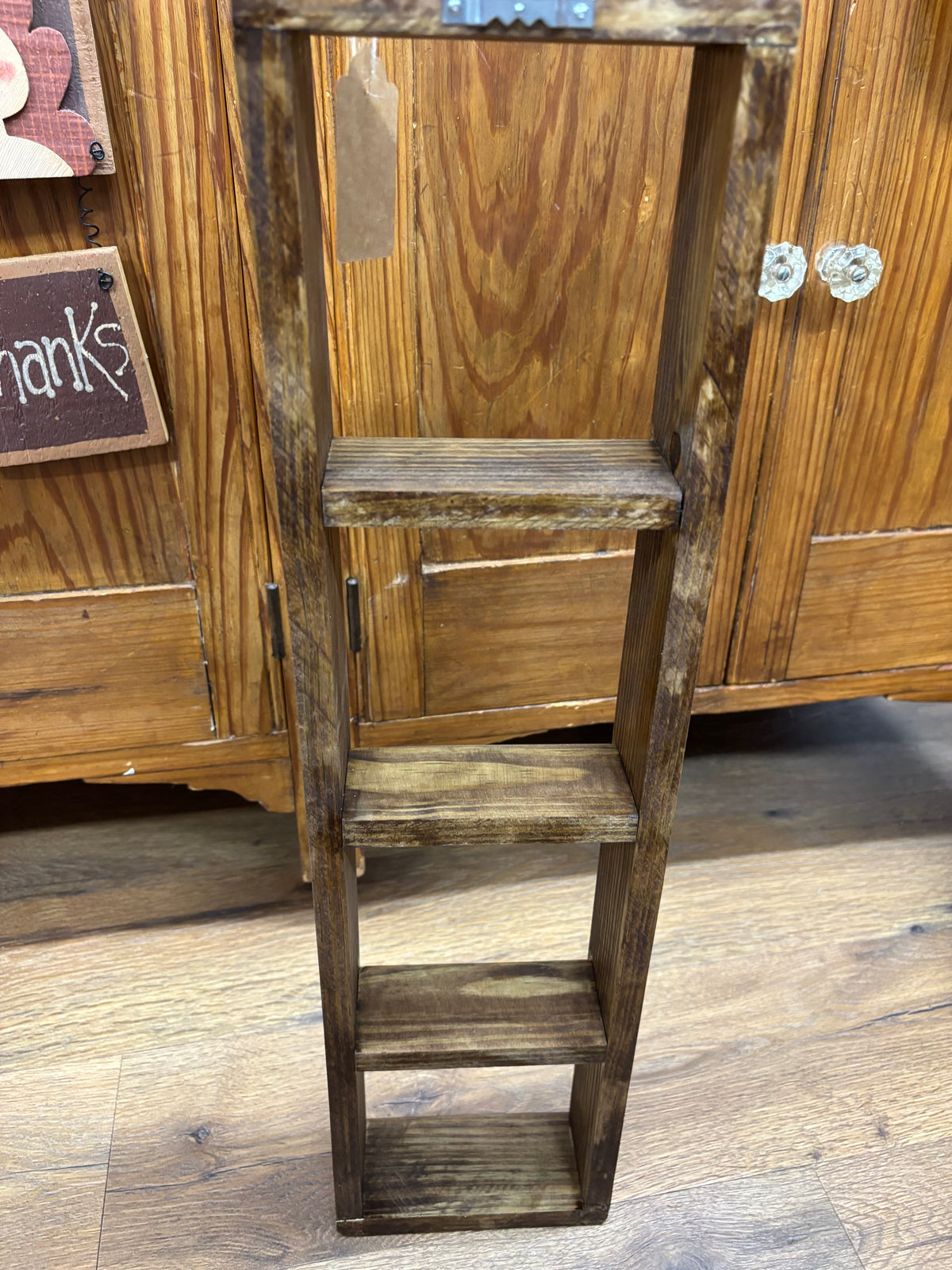 Tall Wooden Shelf - 23x6x3