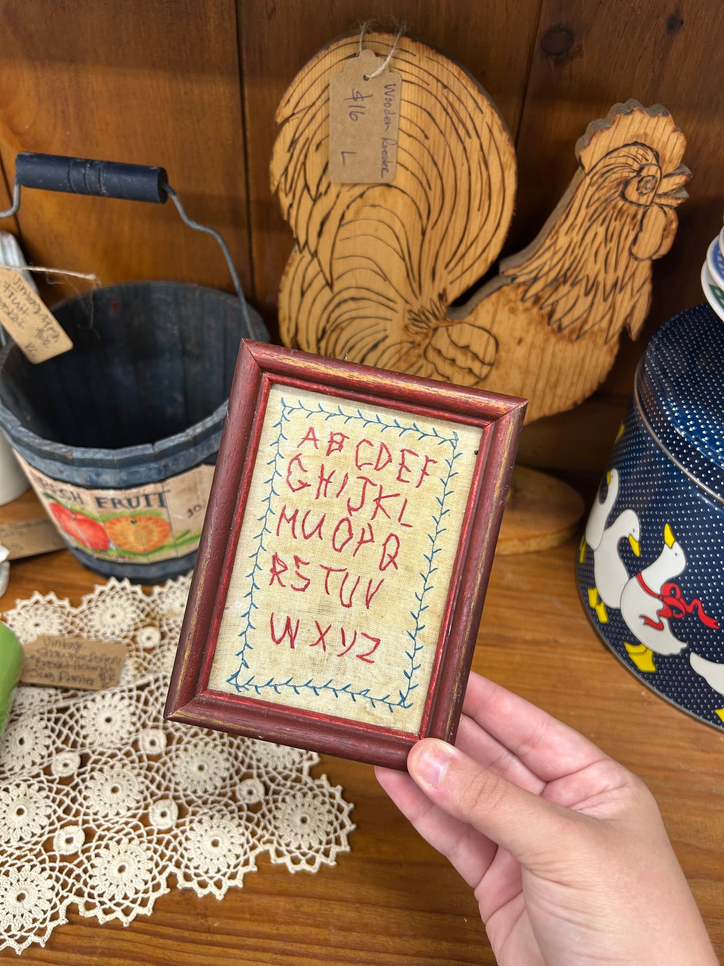 Vintage Hand Embroidered ABCs