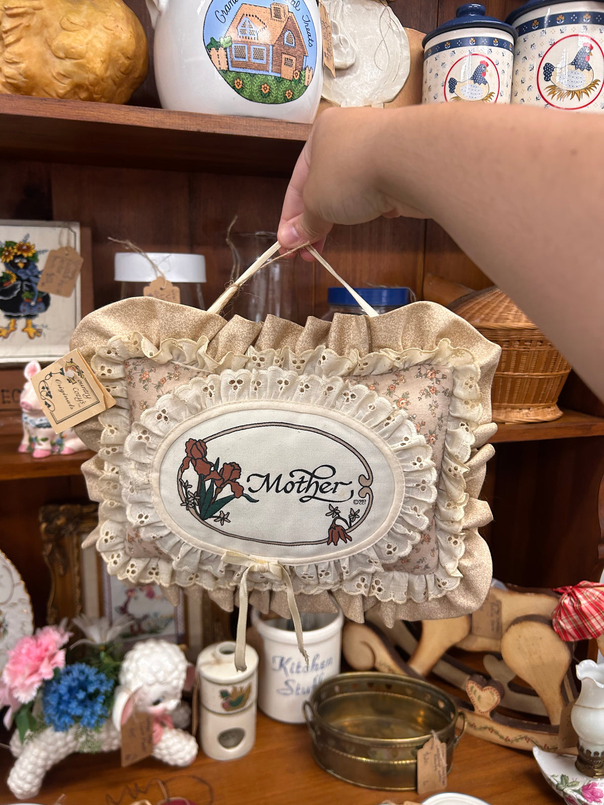 Vintage Mother Hanging Pillow