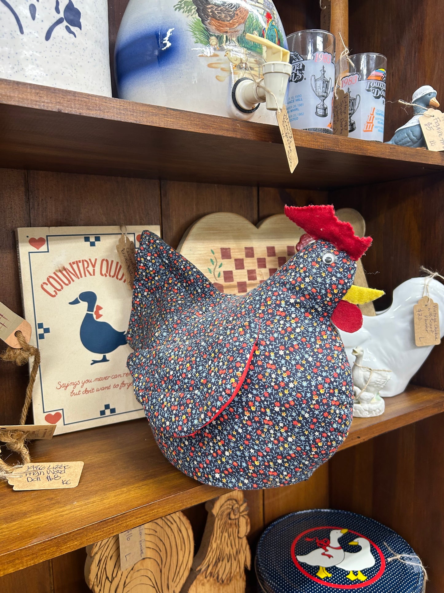Vintage Chicken Door Stopper
