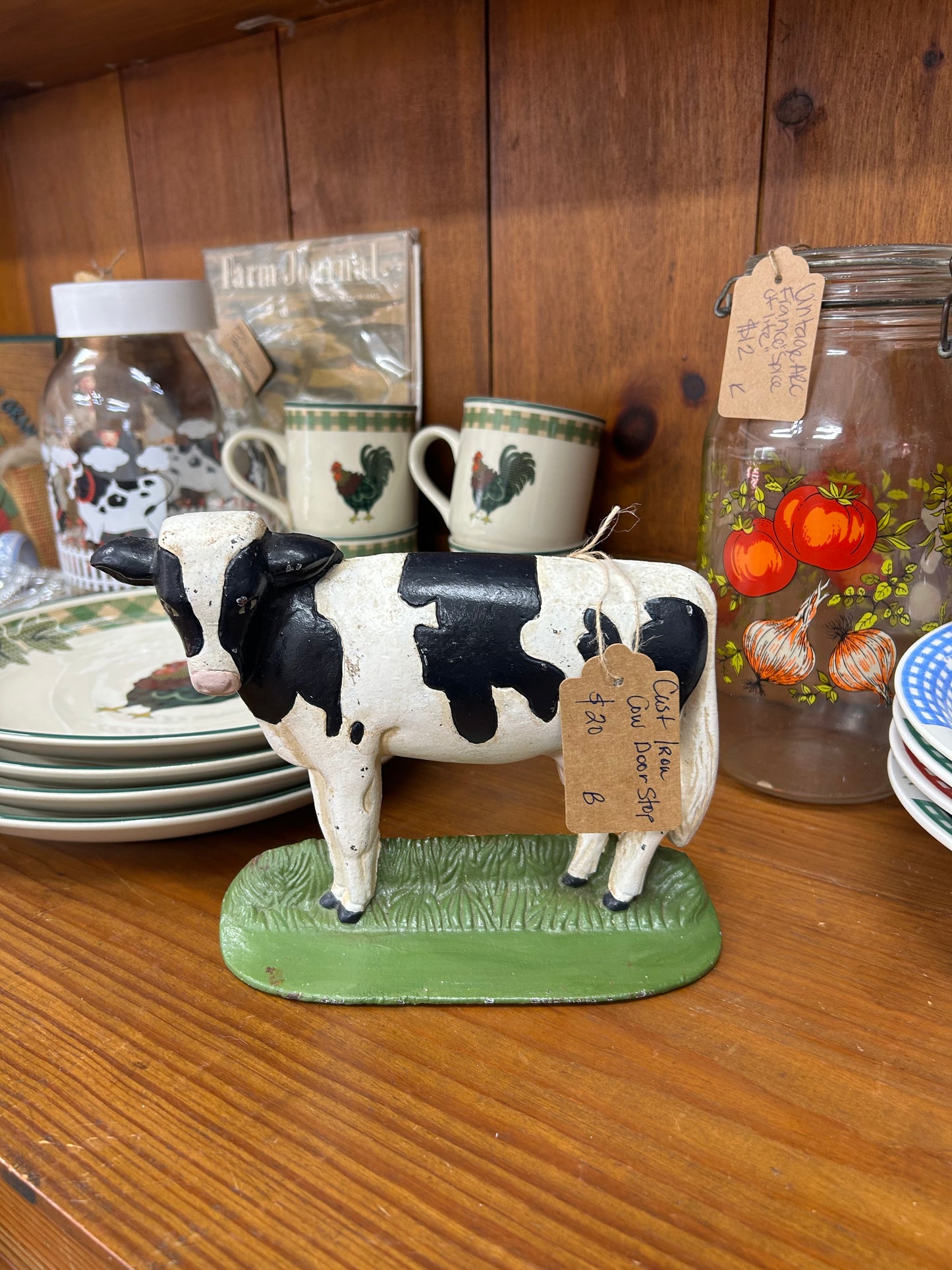 Cast Iron Cow Door Stopper