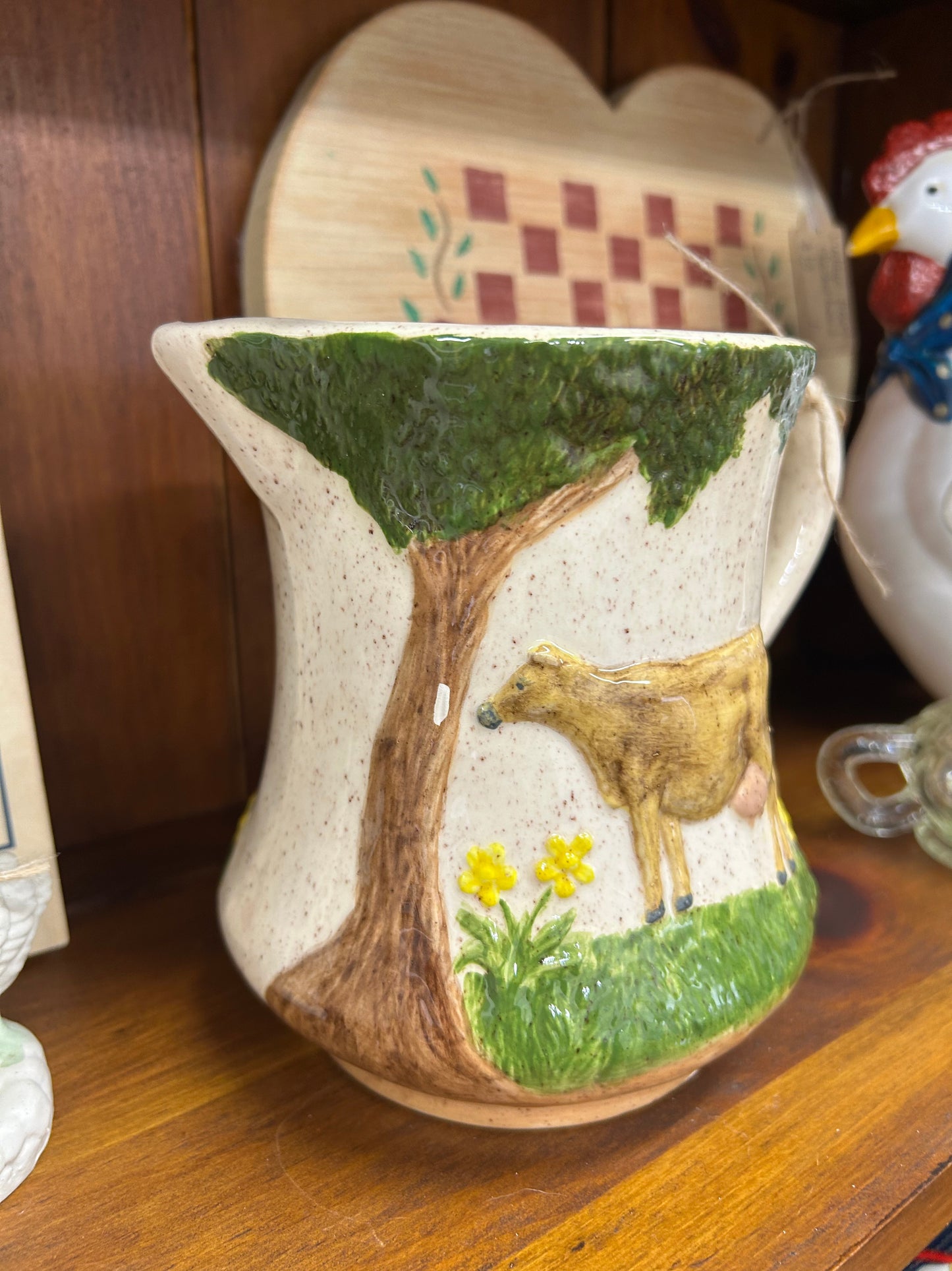 Vintage Cow Pitcher - Small Chip On Back