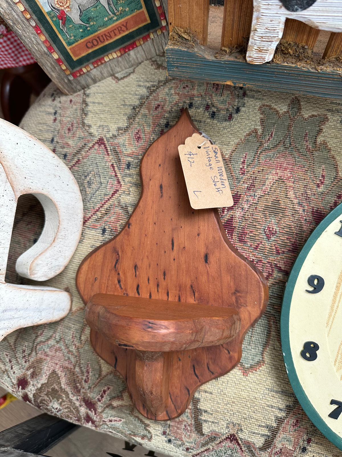 Small Wooden Vintage Shelf