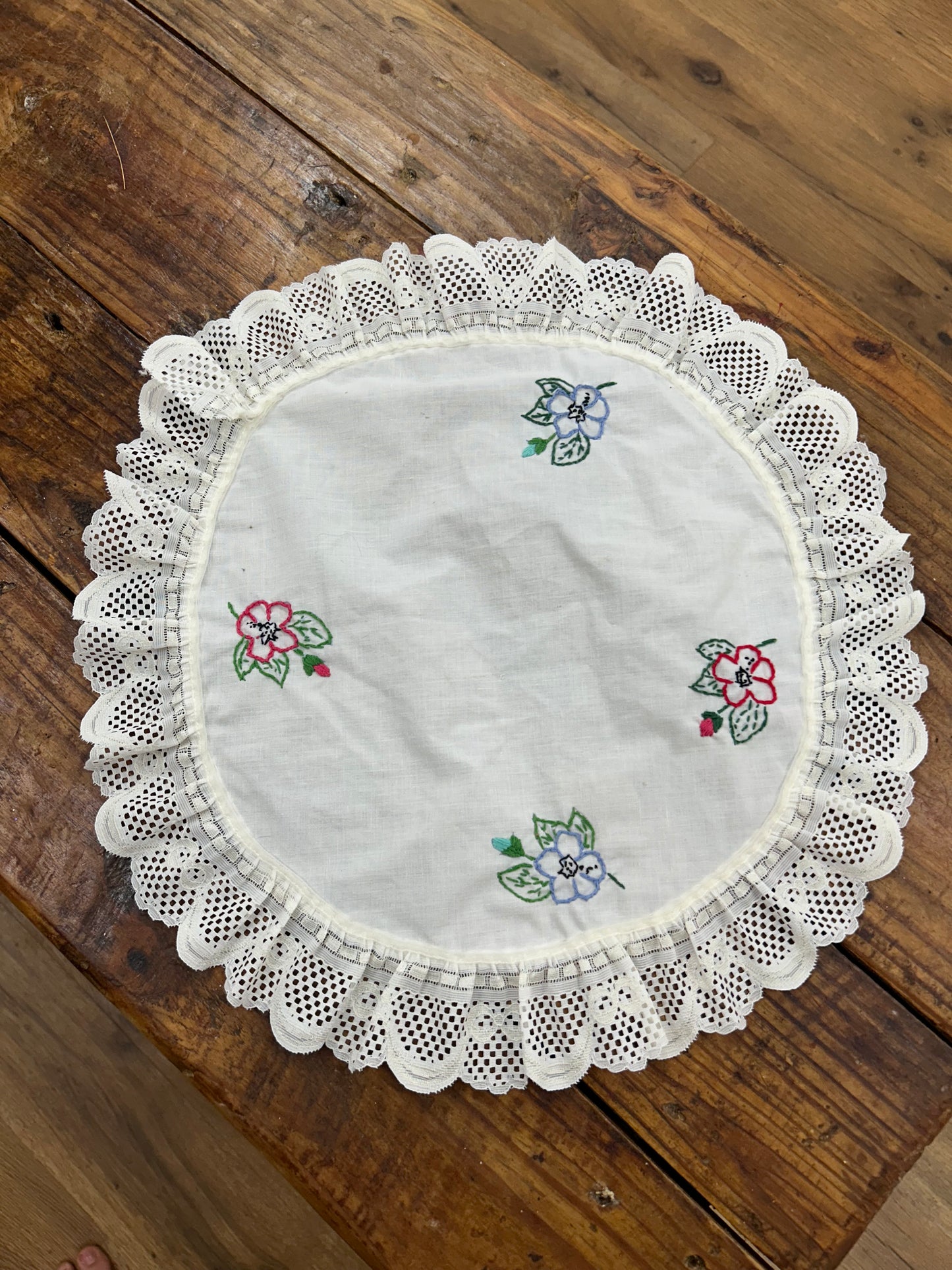 Vintage Embroidered Doilie