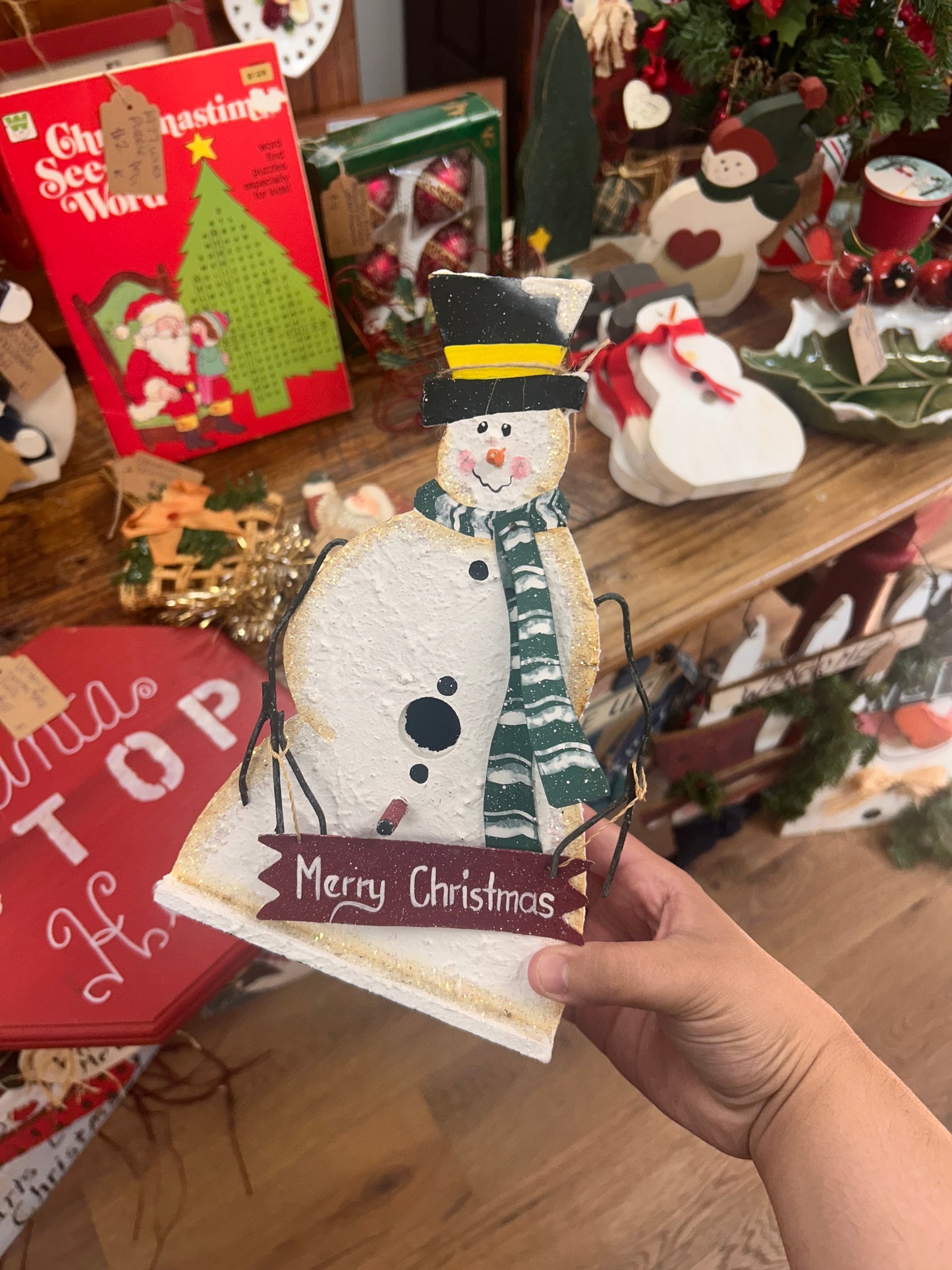 Snowman “Merry Christmas” Birdhouse