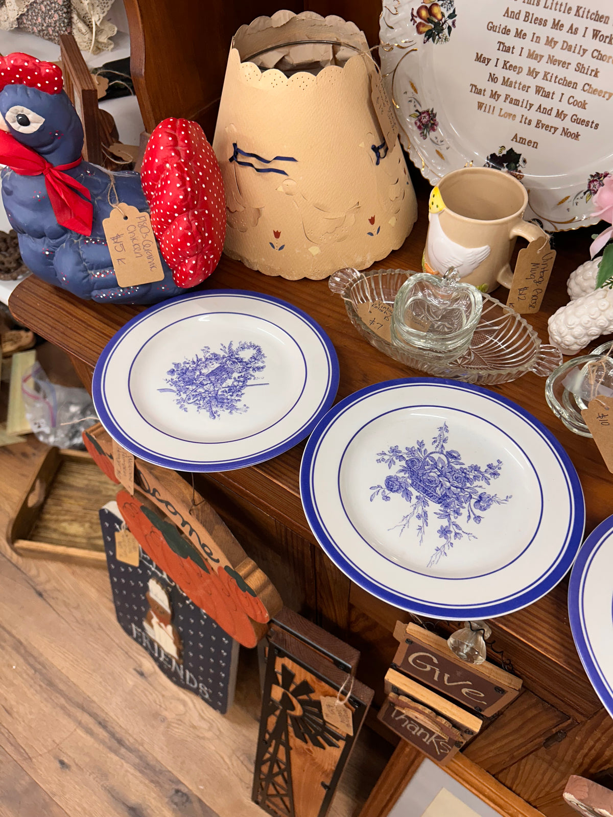 Vintage Plates - Set Of 4 - 8” Across