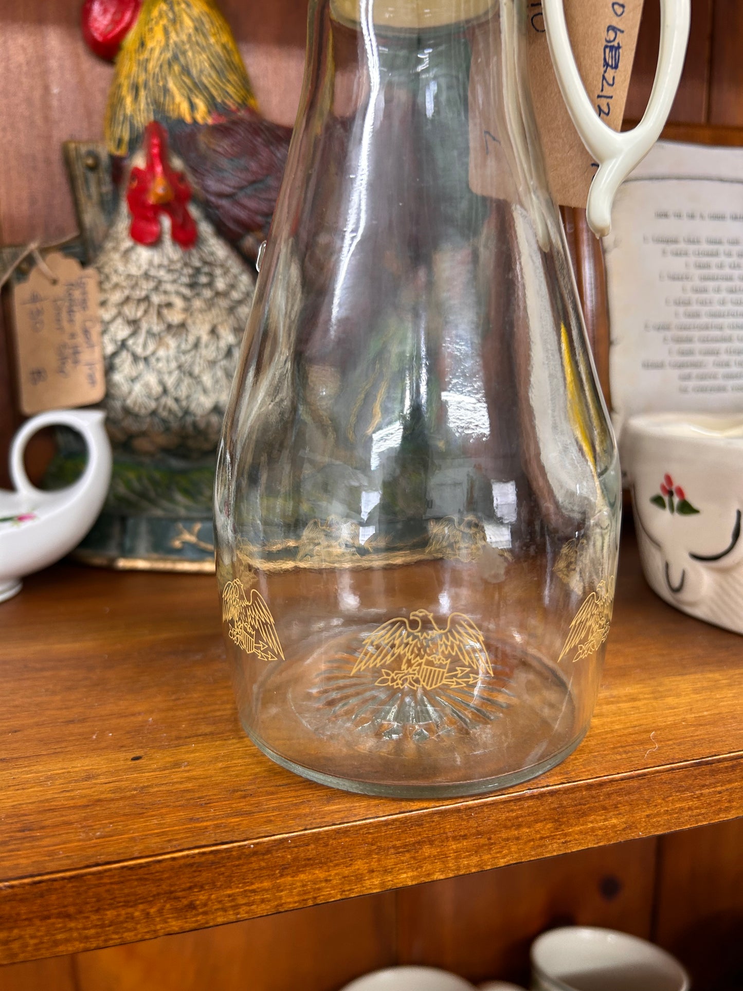Vintage Log Cabin Syrup Dispenser