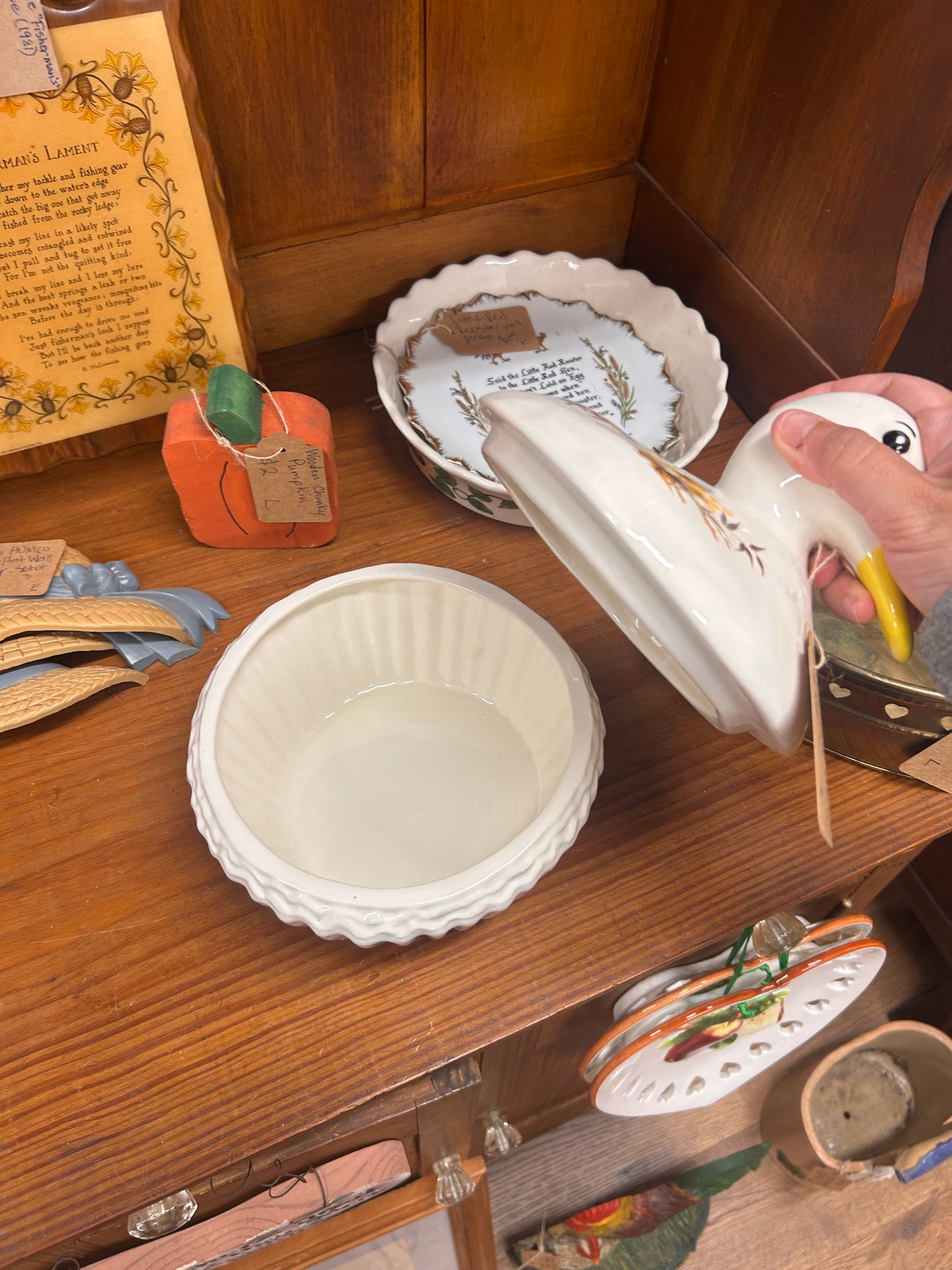 Vintage Duck Covered Dish