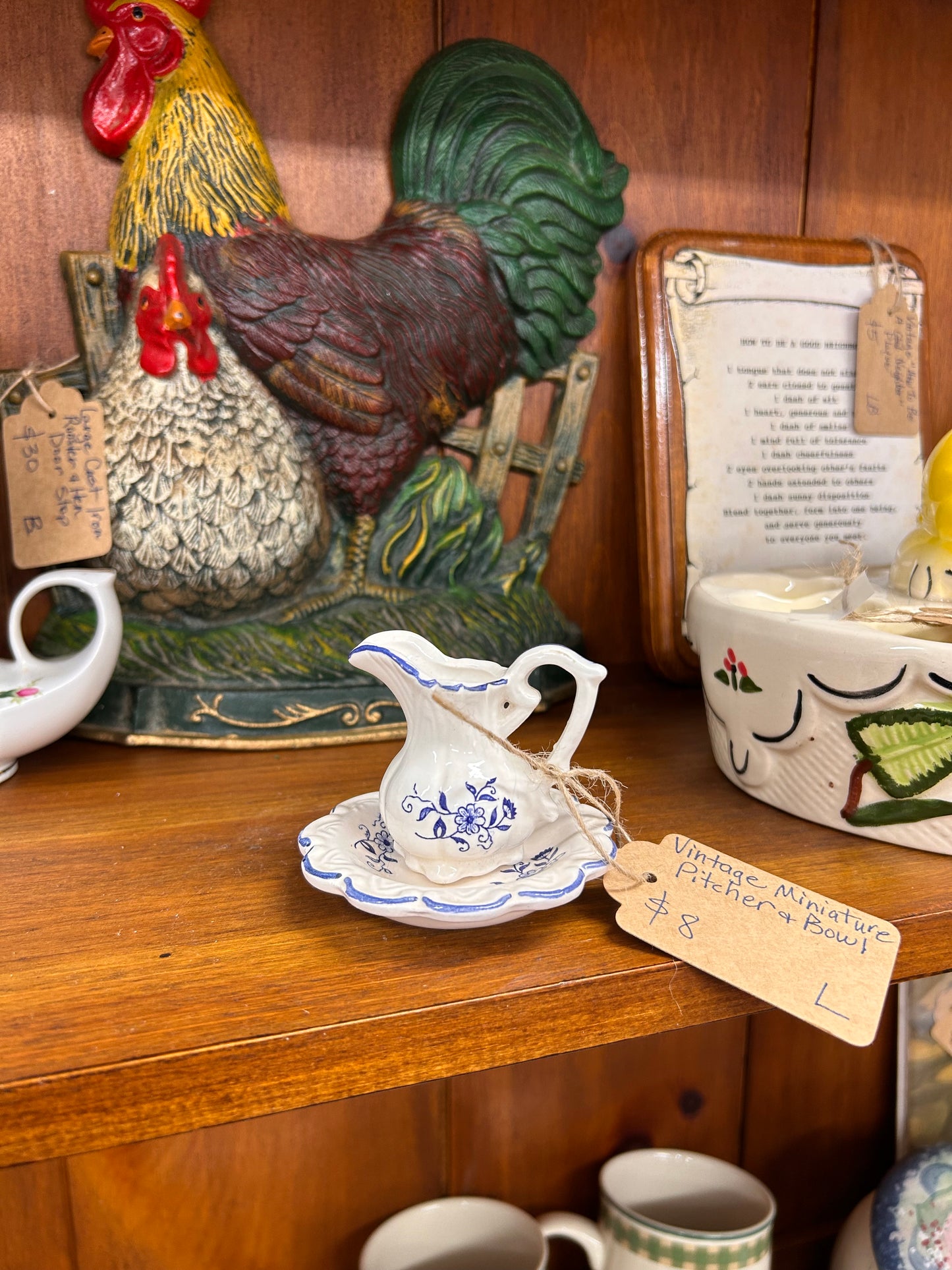 Vintage Miniature Pitcher & Bowl