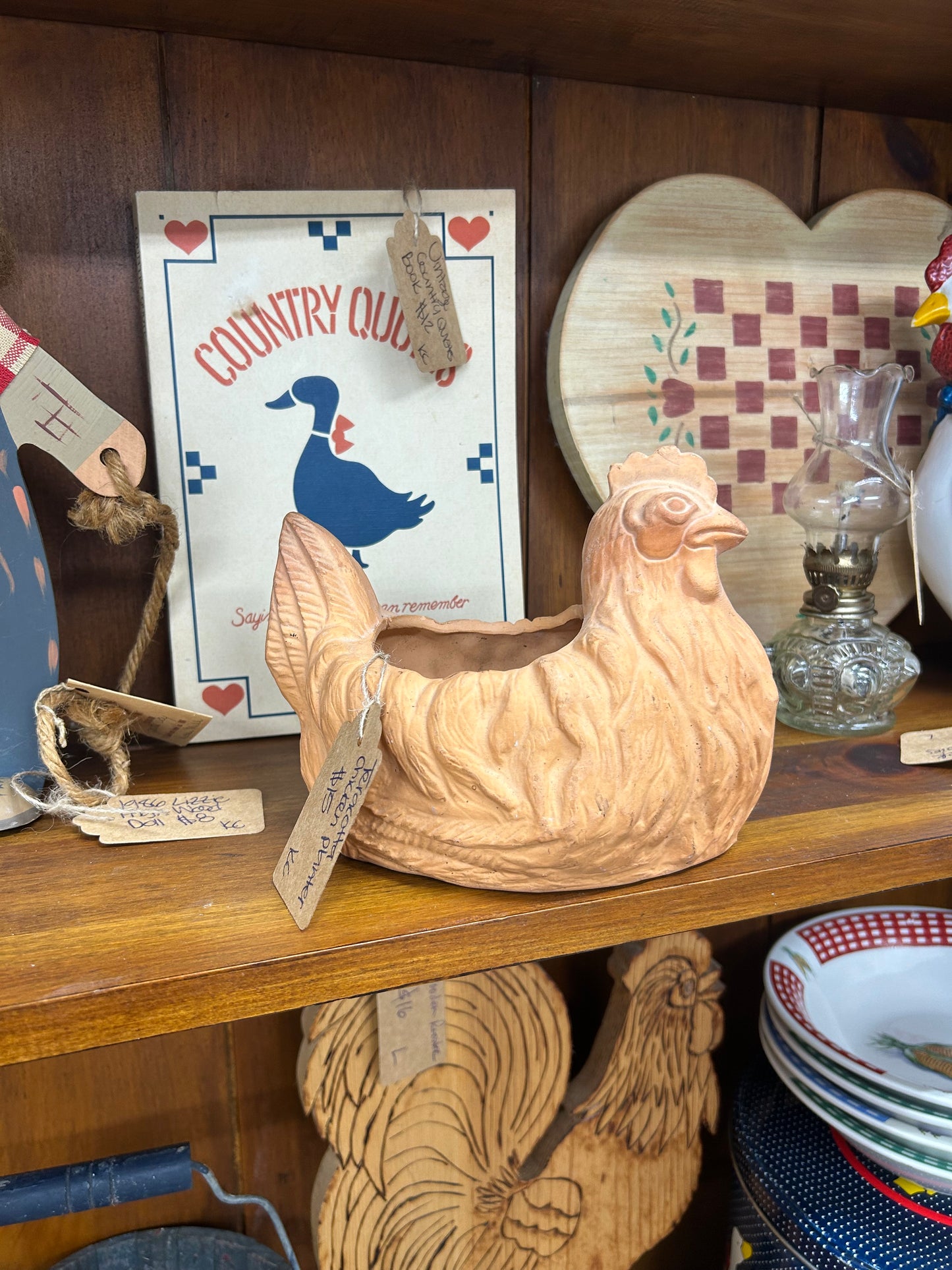 Terracotta Pottery Chicken Planter