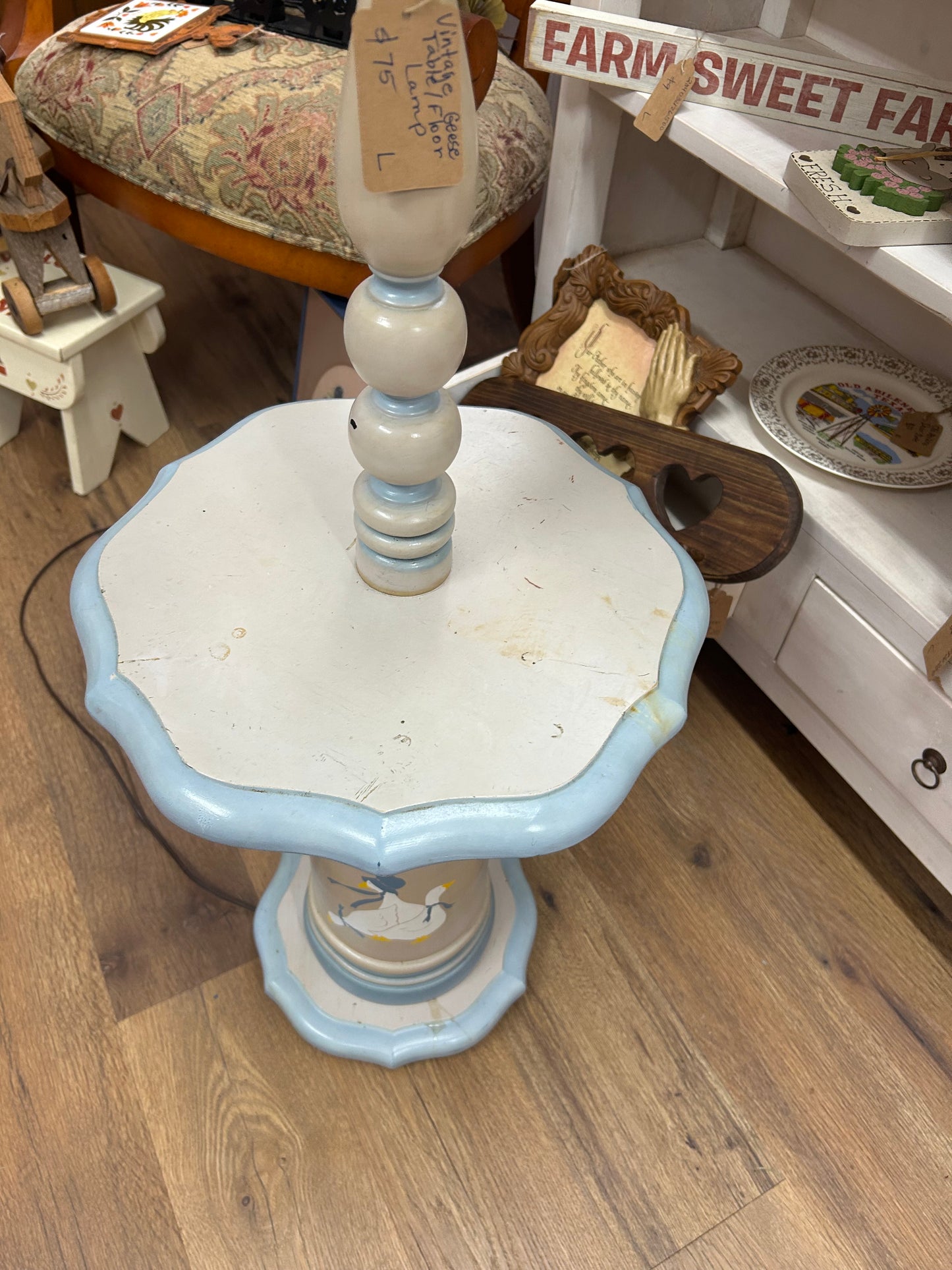 Vintage Goose Table/Floor Lamp - As Is - Local Pick Up Only