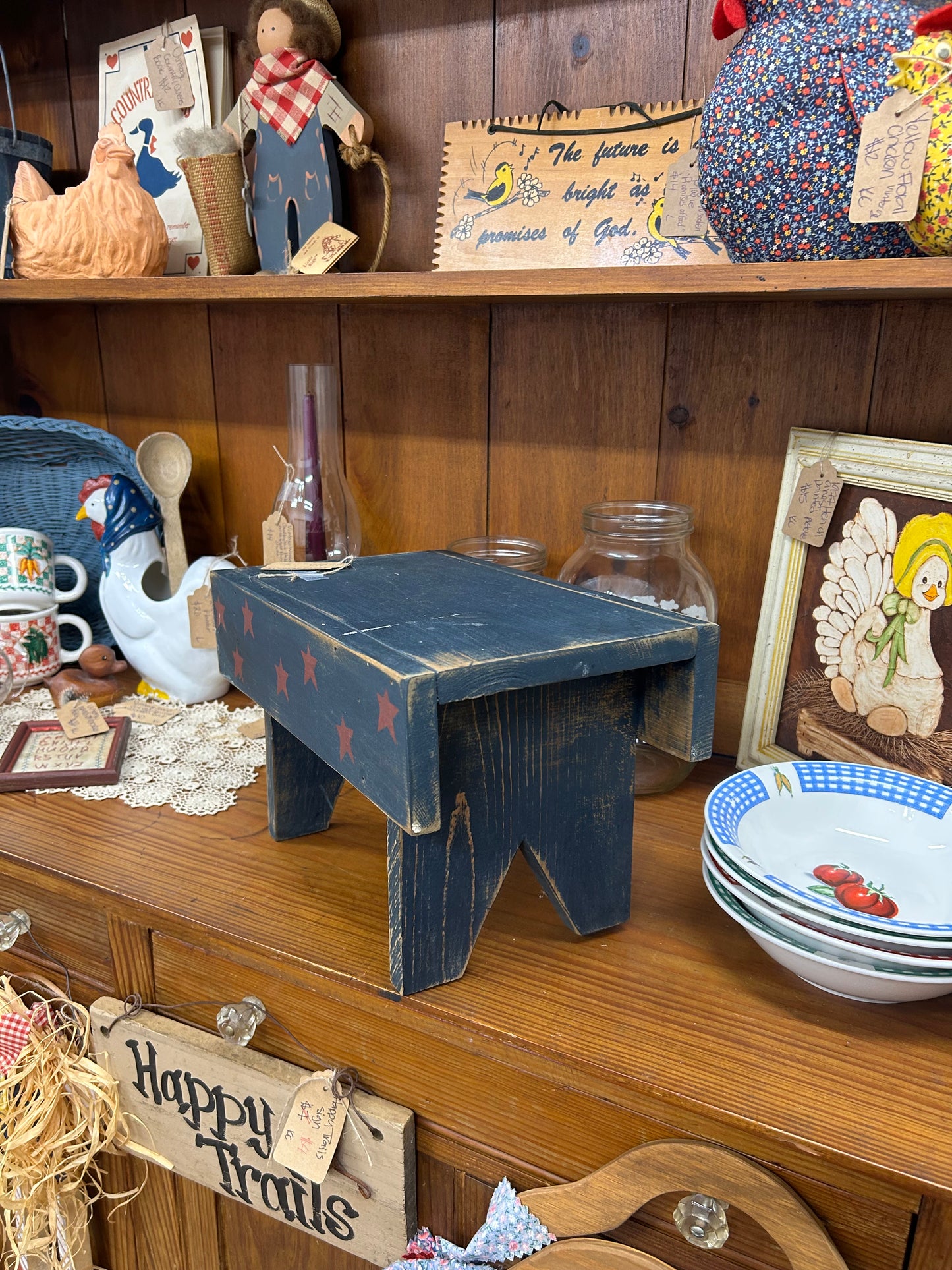 Vintage Americana Stool