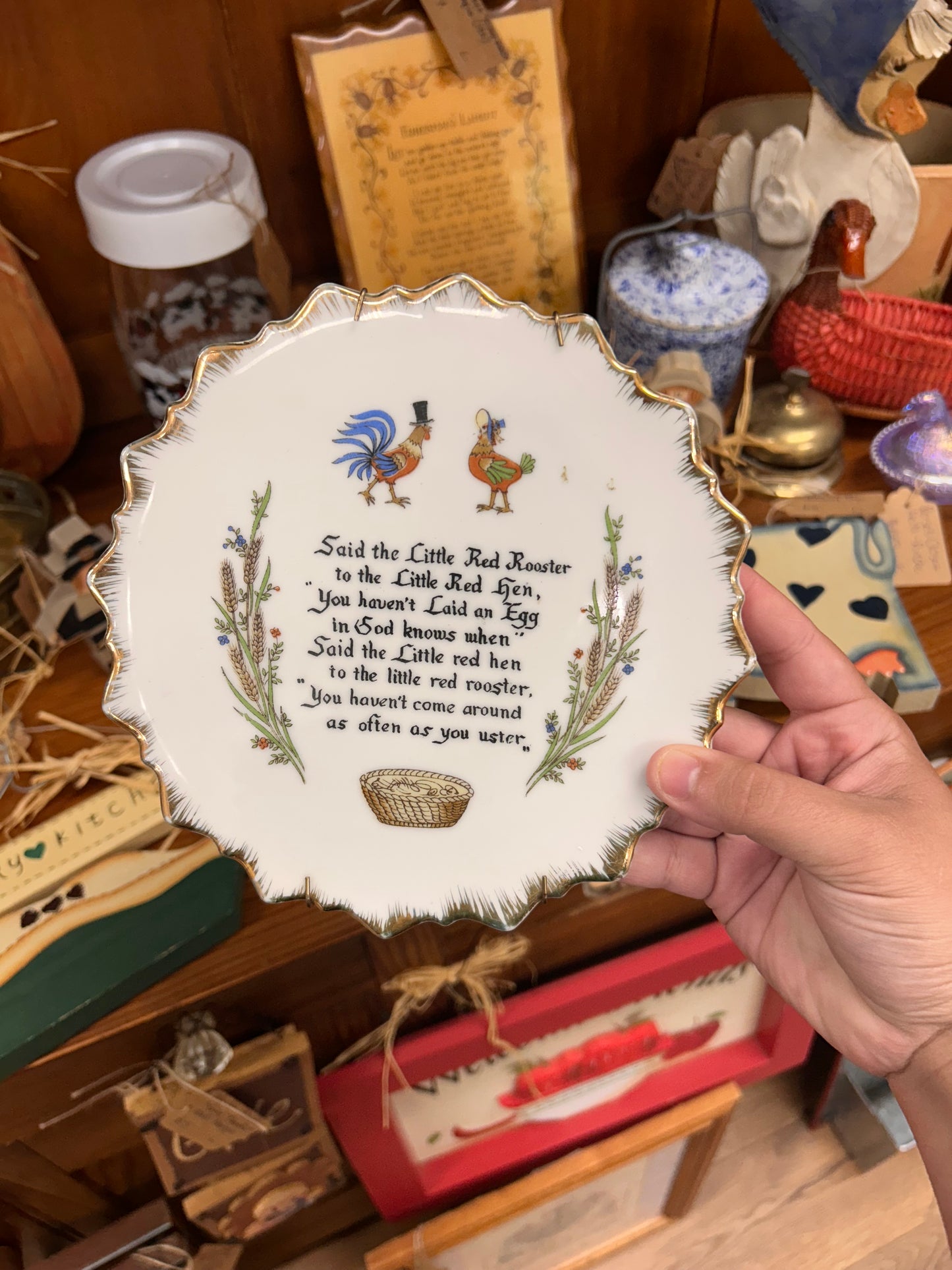 Little Red Rooster Wall Plate