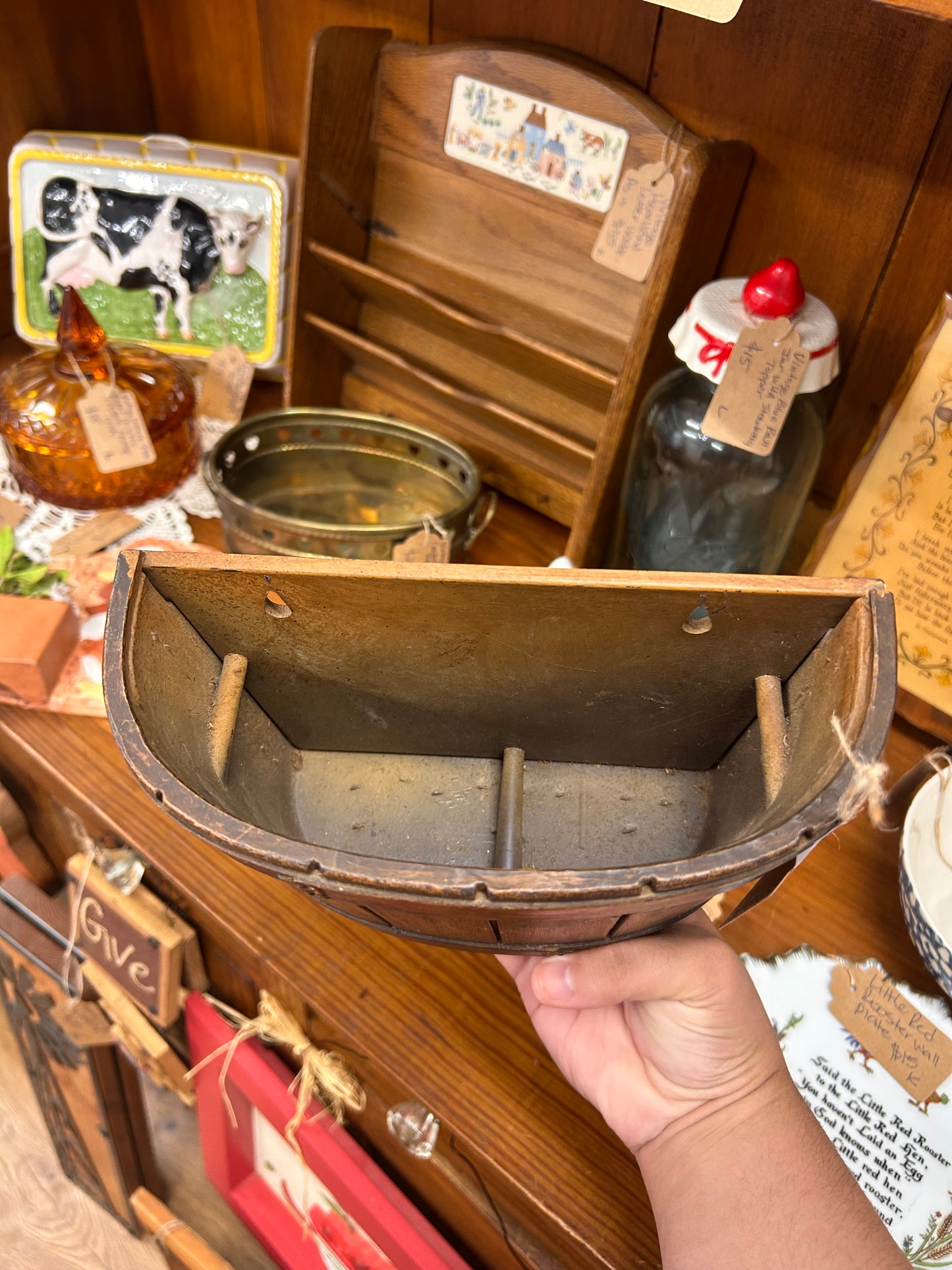 Vintage Burwood Bucket/Planter Wall Hanger