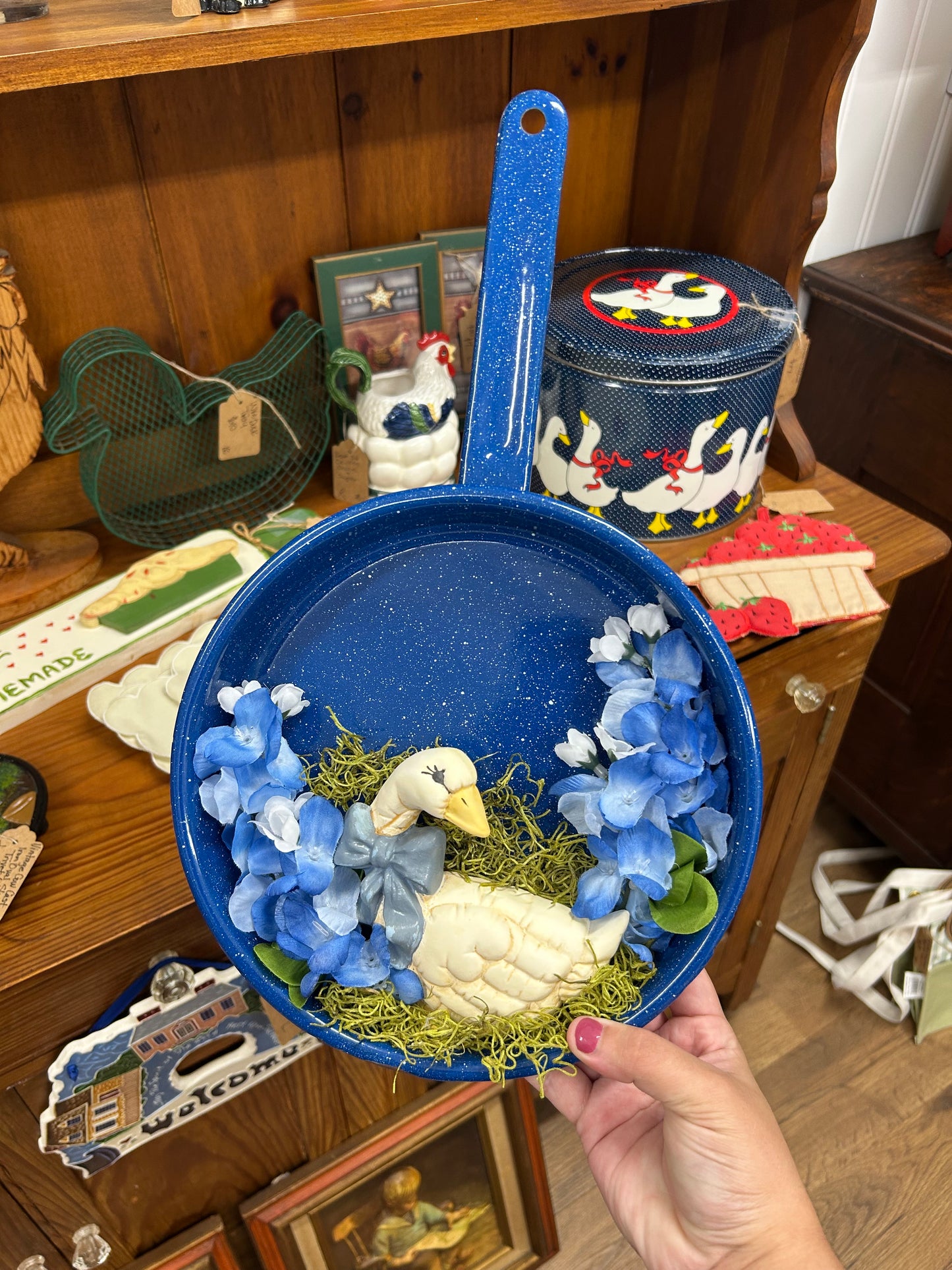 Vintage Goose Skillet Wall Hanger
