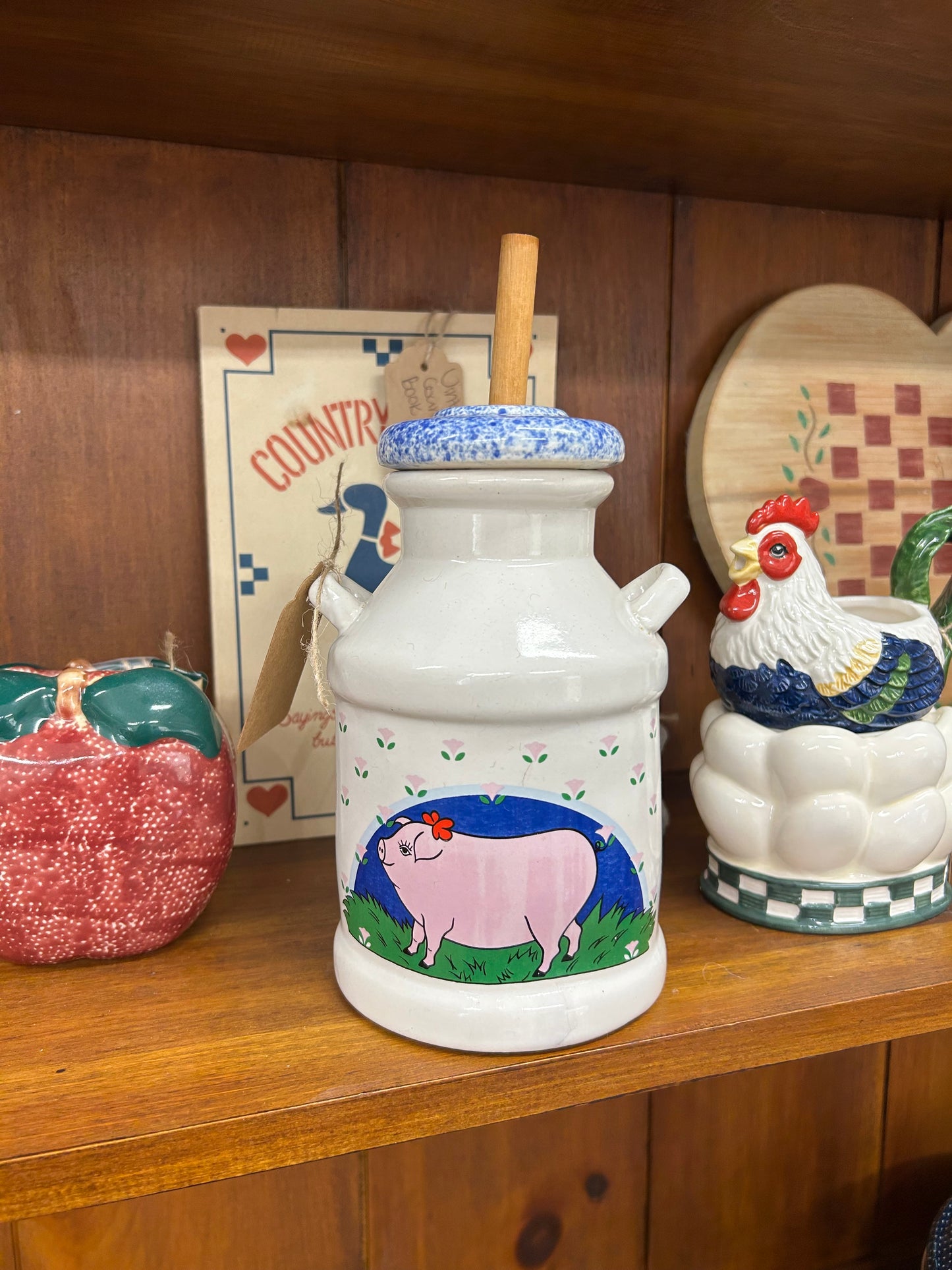 Vintage Ceramic Pig Churn