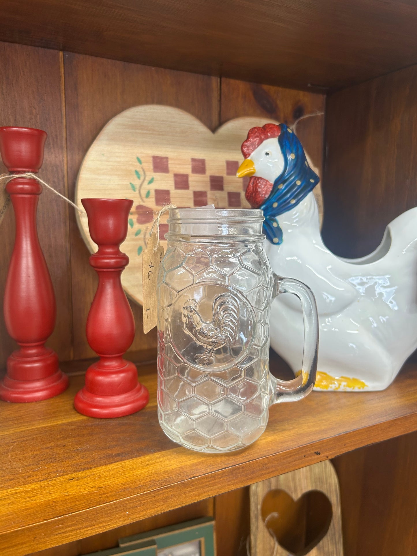 Rooster Mason Jar Mug