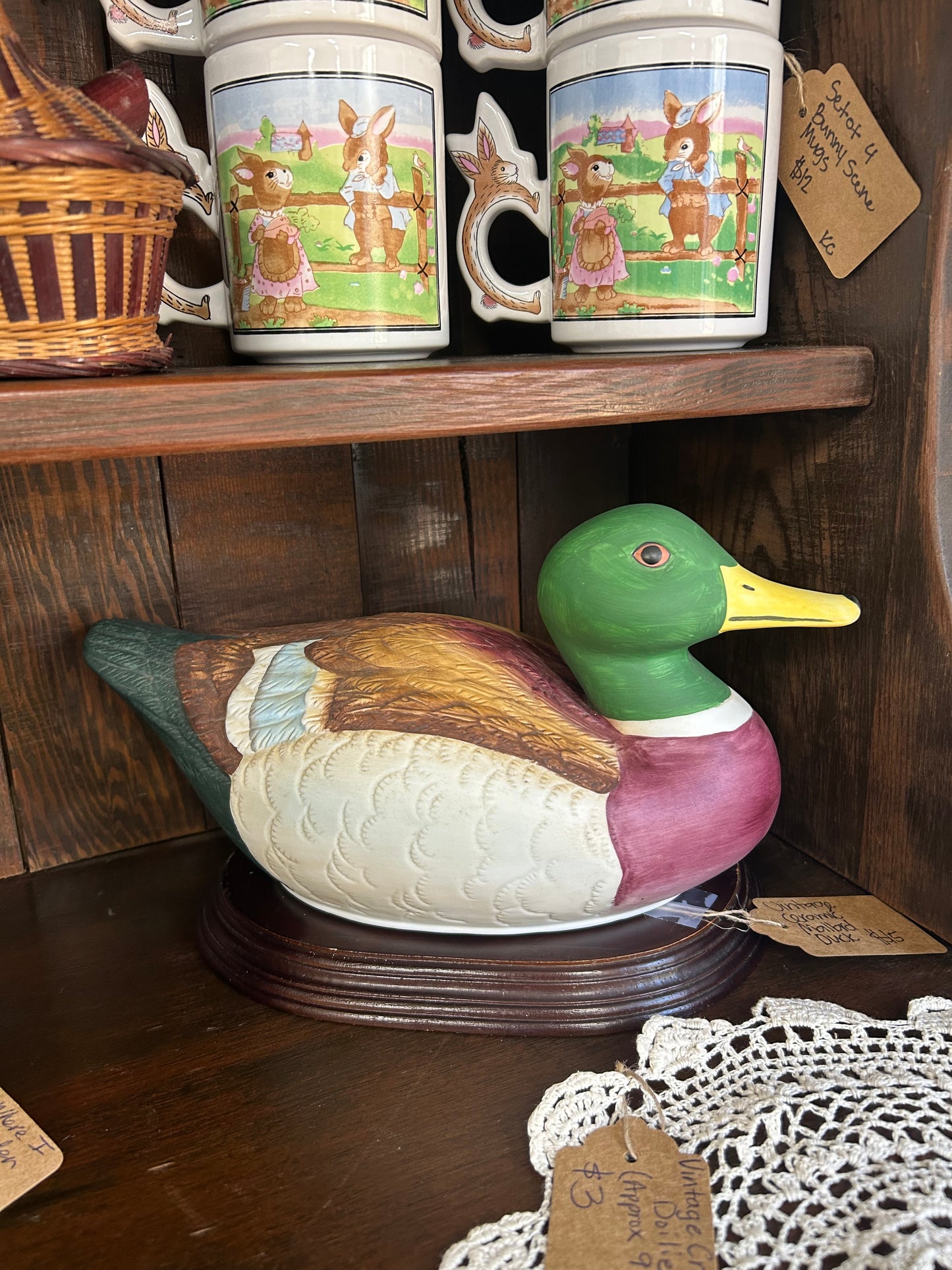 Vintage Ceramic Mallard Duck