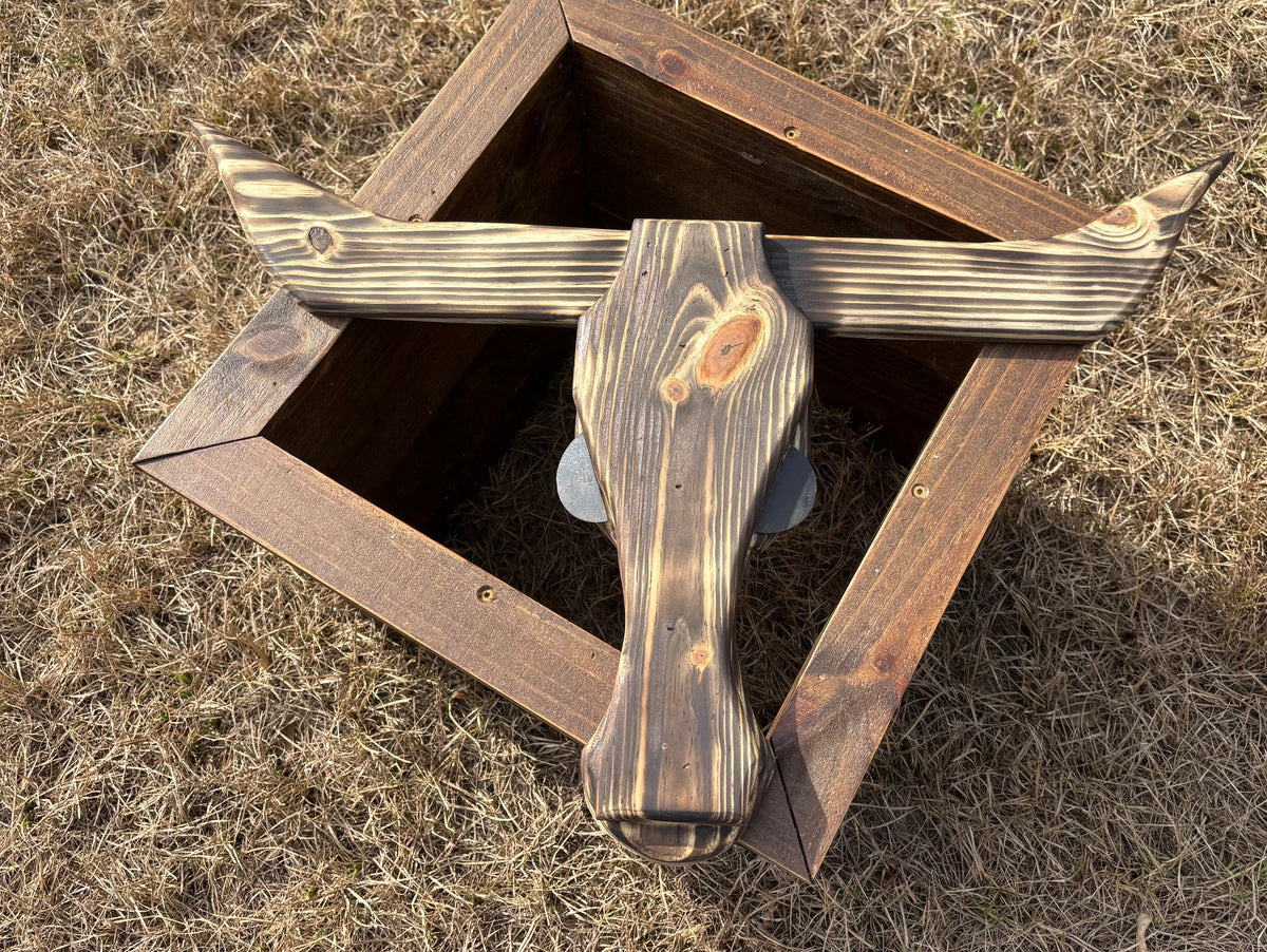 Handmade Longhorn Head Wall Plaque - Local Pickup Only