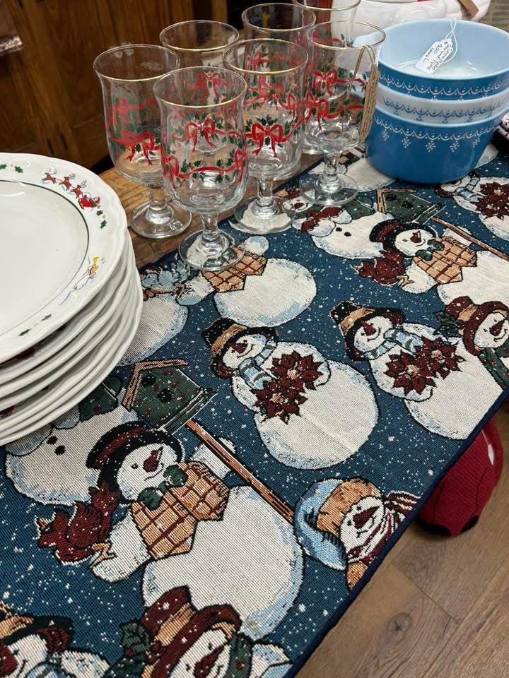Snowman Table Runner