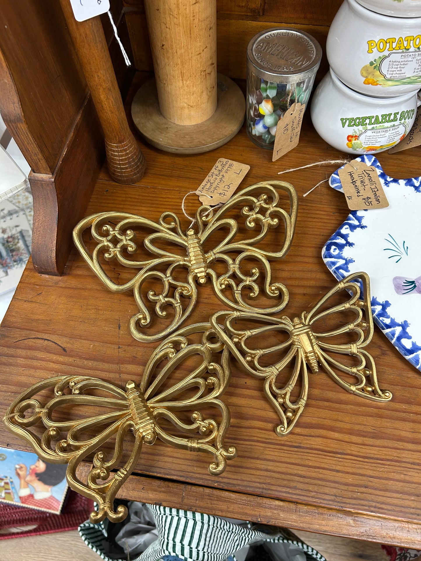 Vintage 1978 Homeco Butterflies -Set Of 3