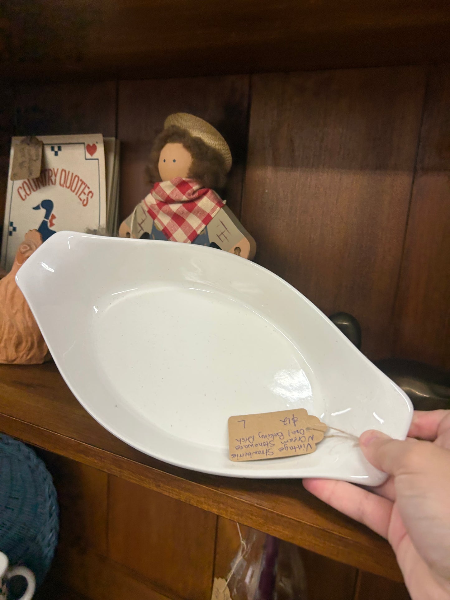 Vintage Strawberry Baking Dish