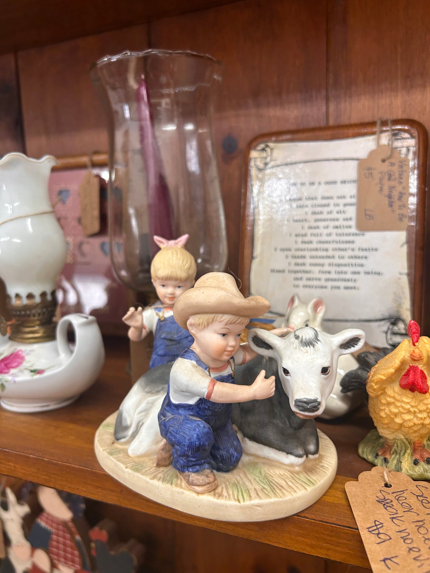 1985 Denim Days - Boy & Girl With Calf