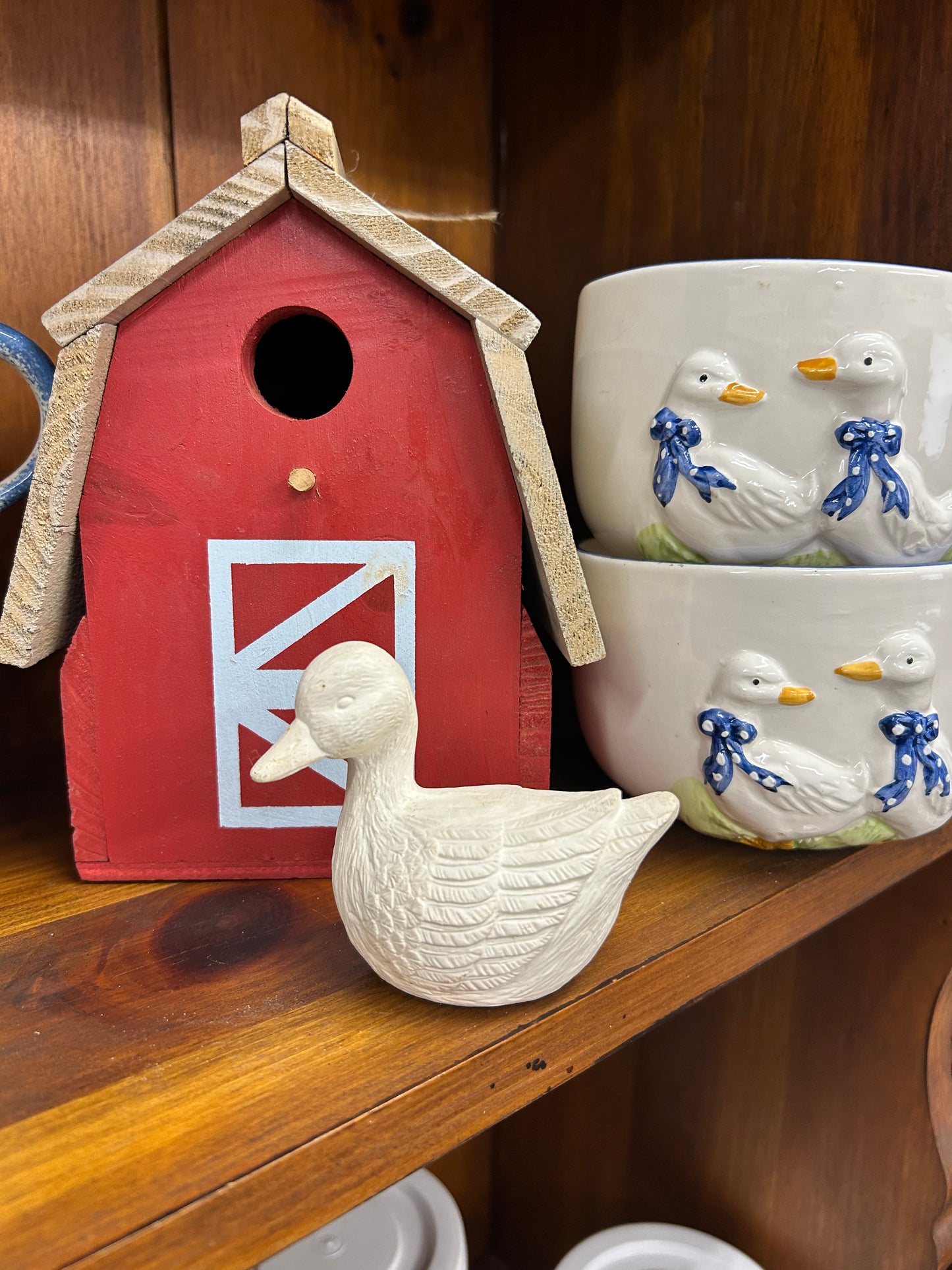 White Duck Figurine