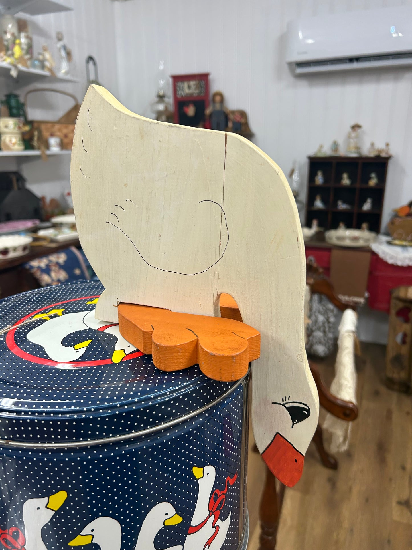 Vintage Goose Shelf Sitter