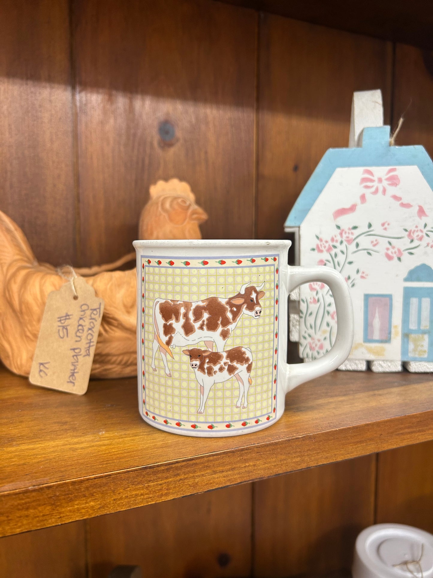 Vintage Cow Mug