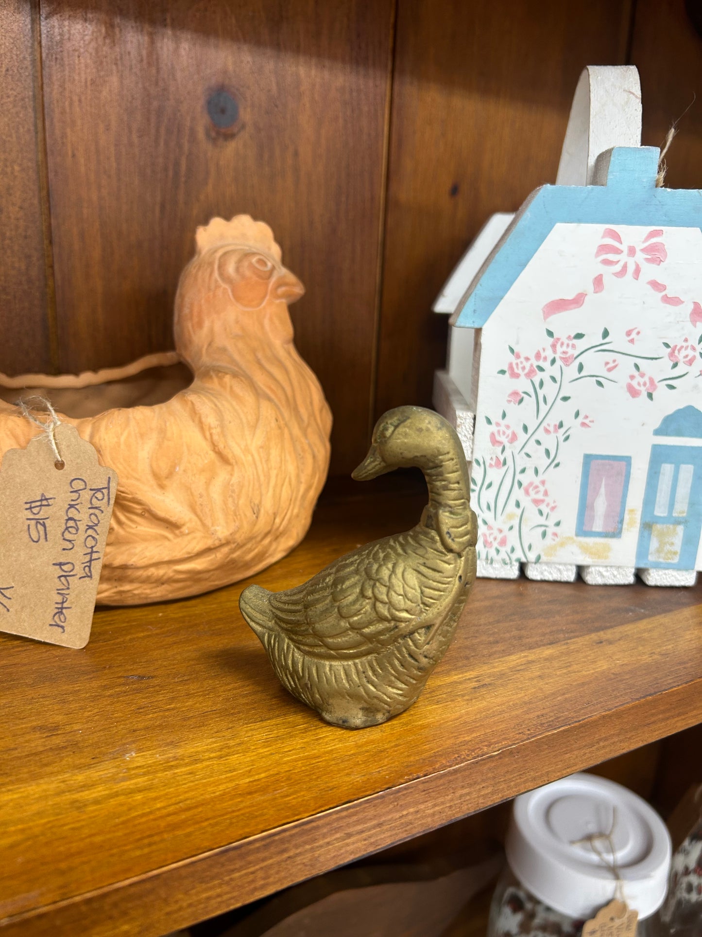 Vintage Brass Goose