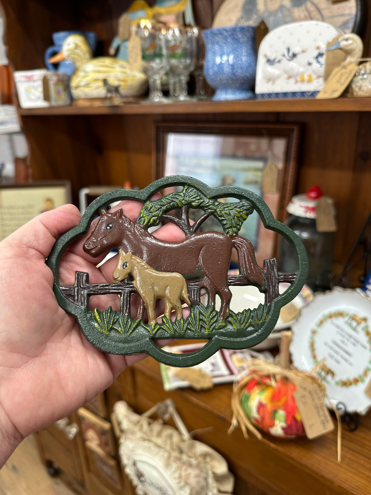Cast Iron Horse Trivet