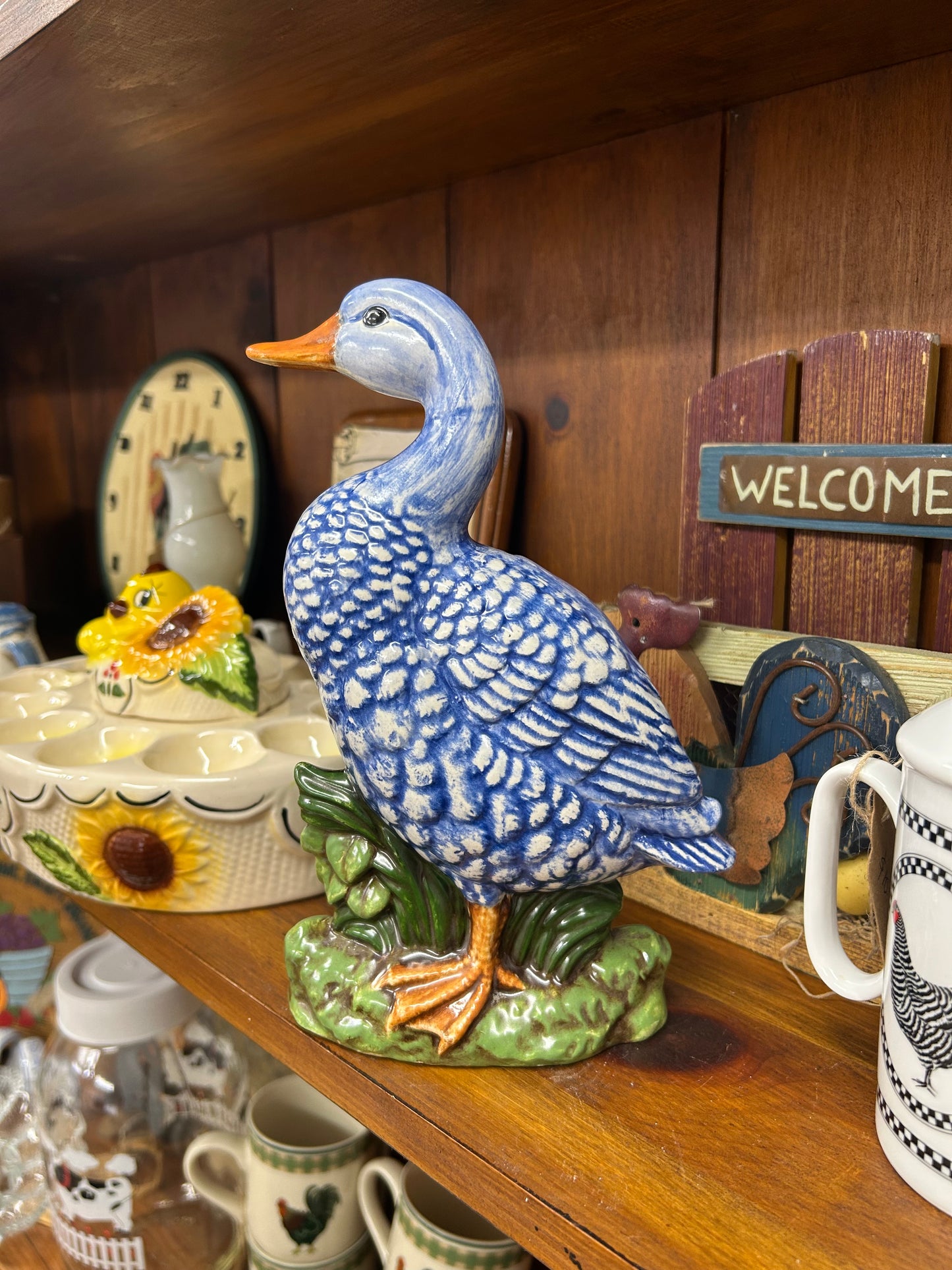 Vintage Blue Duck