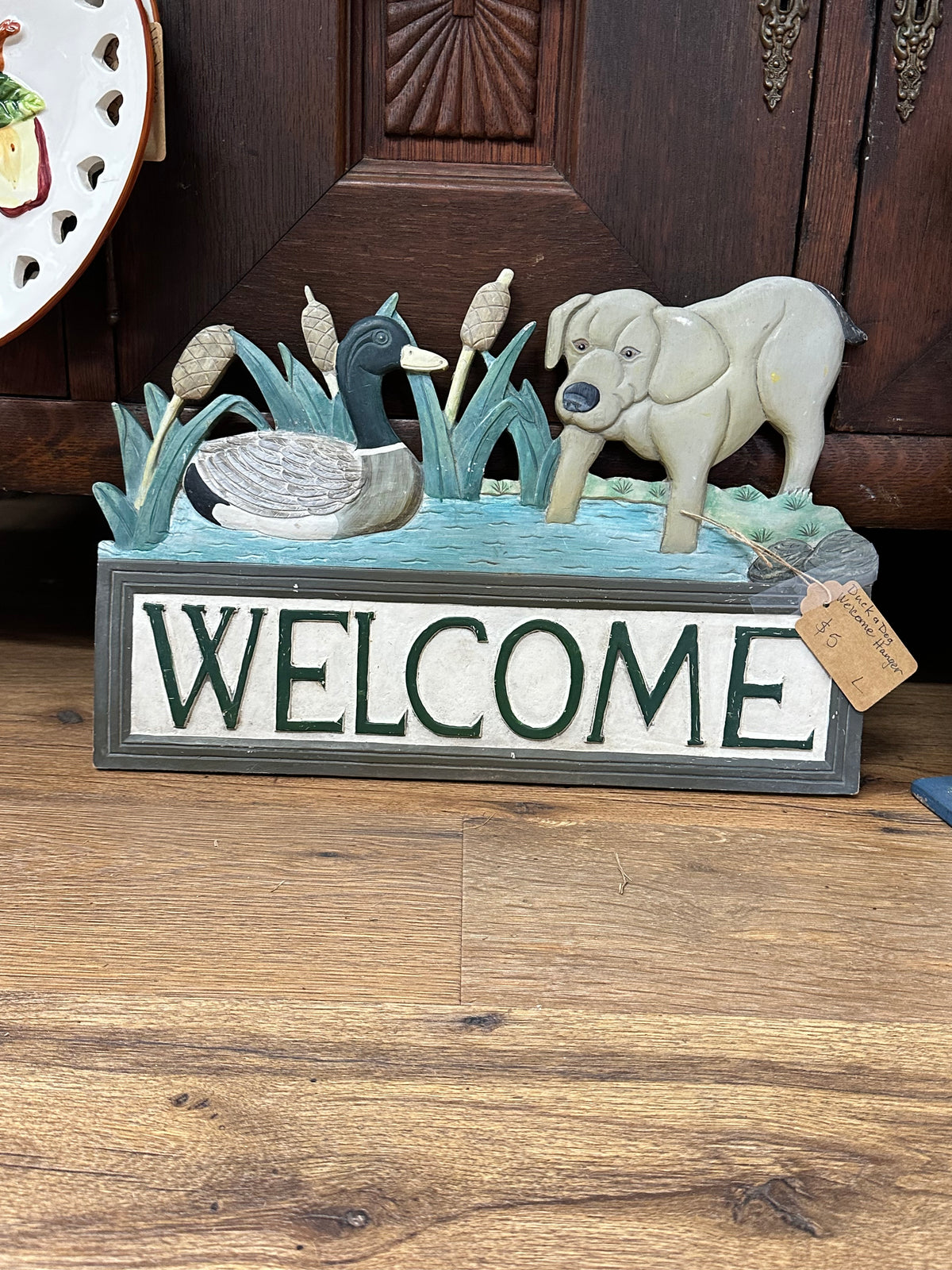 Vintage Duck & Dog Sign