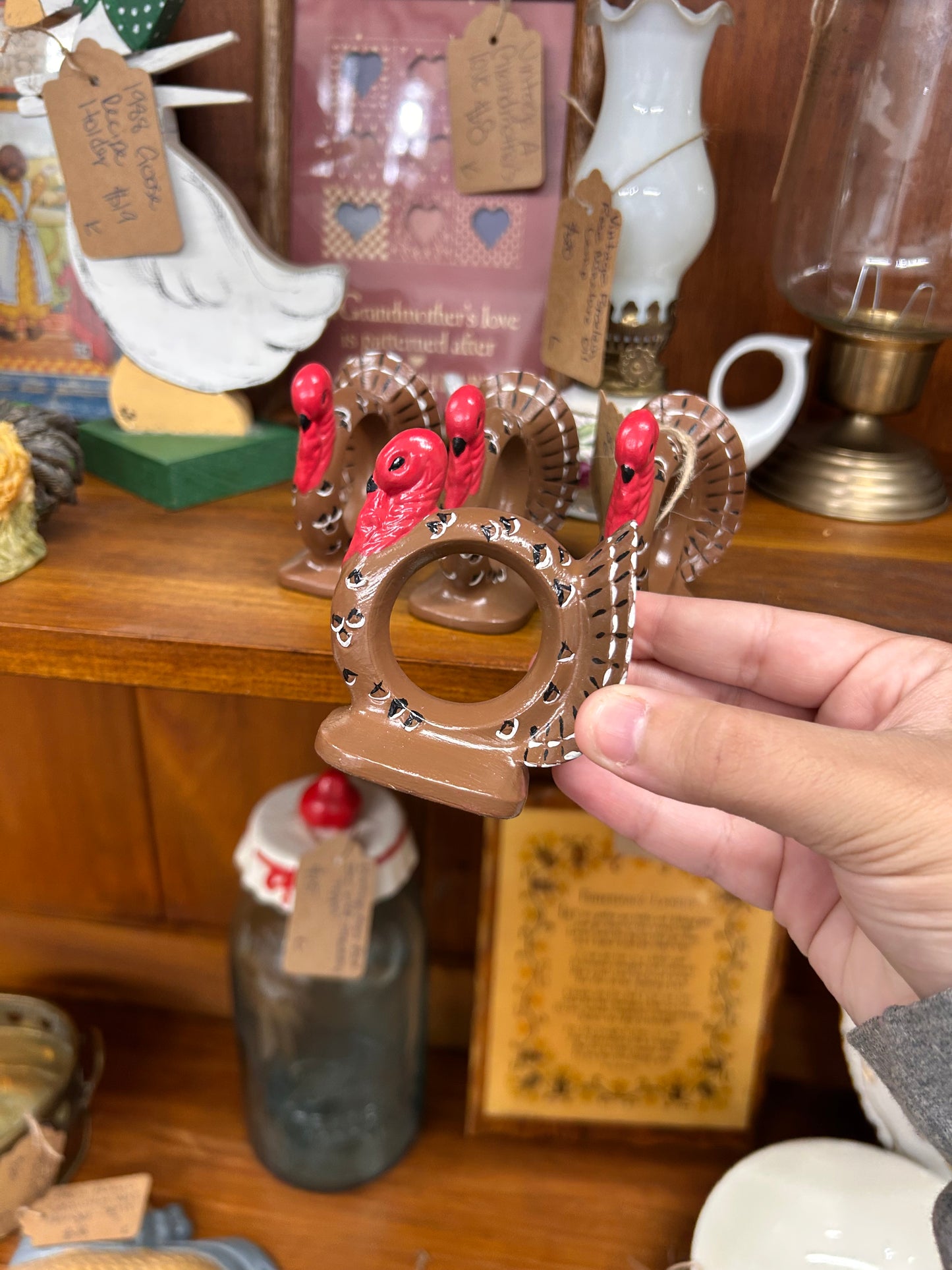Vintage Turkey Napkin Rings