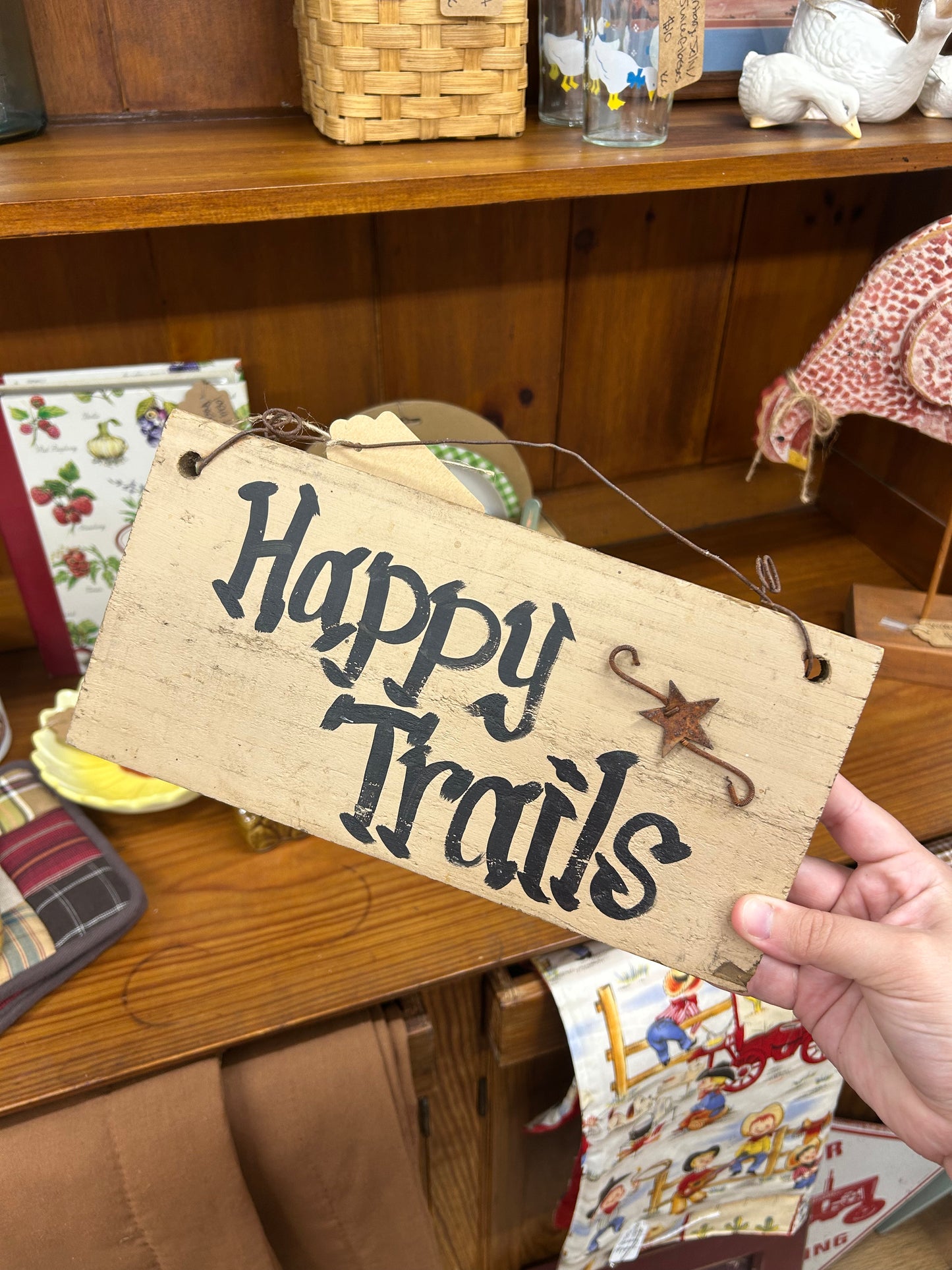 Happy Trails Sign