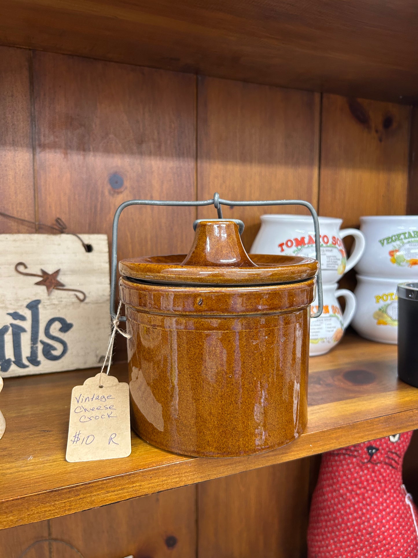 Vintage Cheese Crock