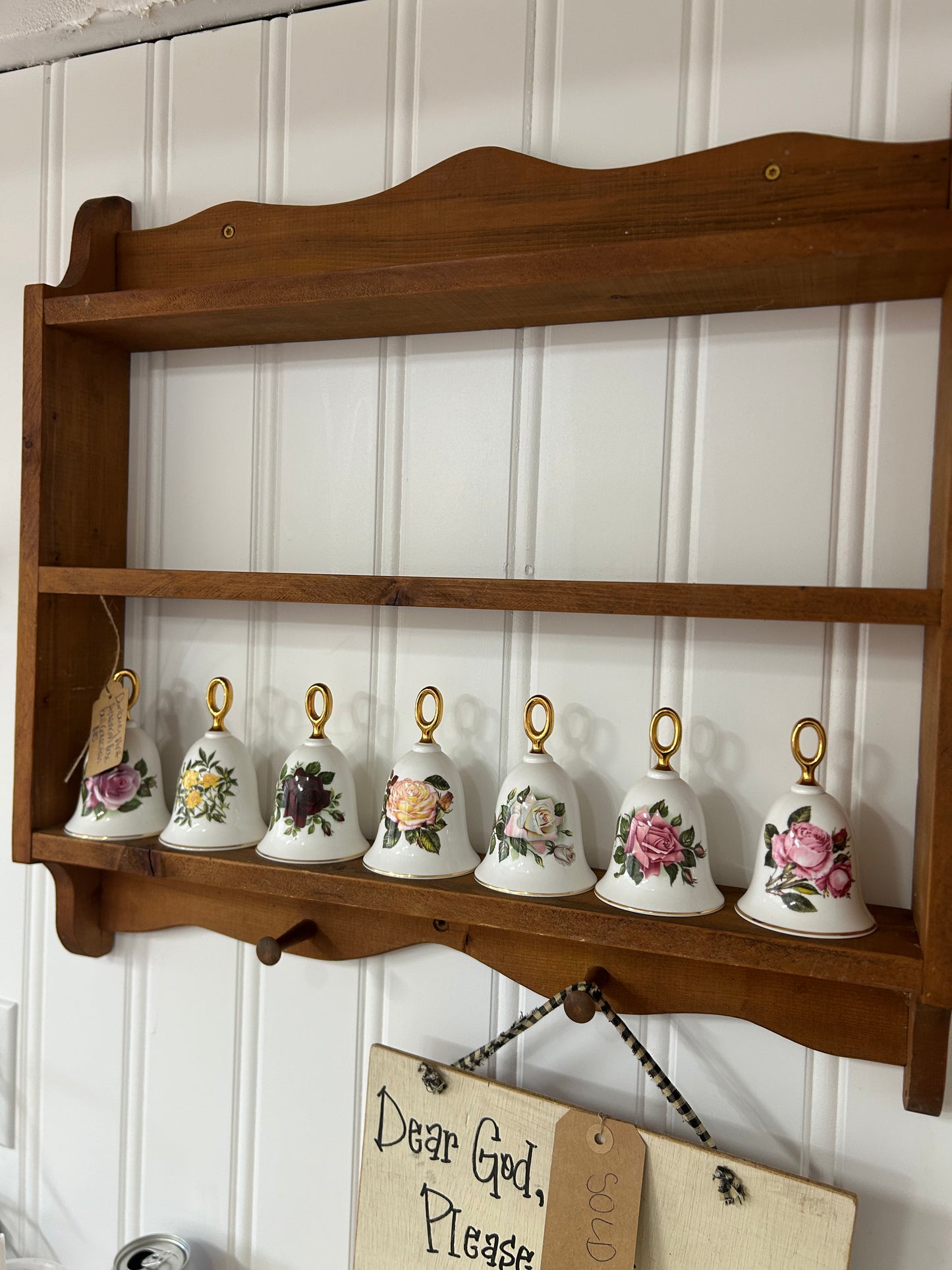 Vintage Danbury Mint American Rose Bell Collection - Limited Addition Made In England