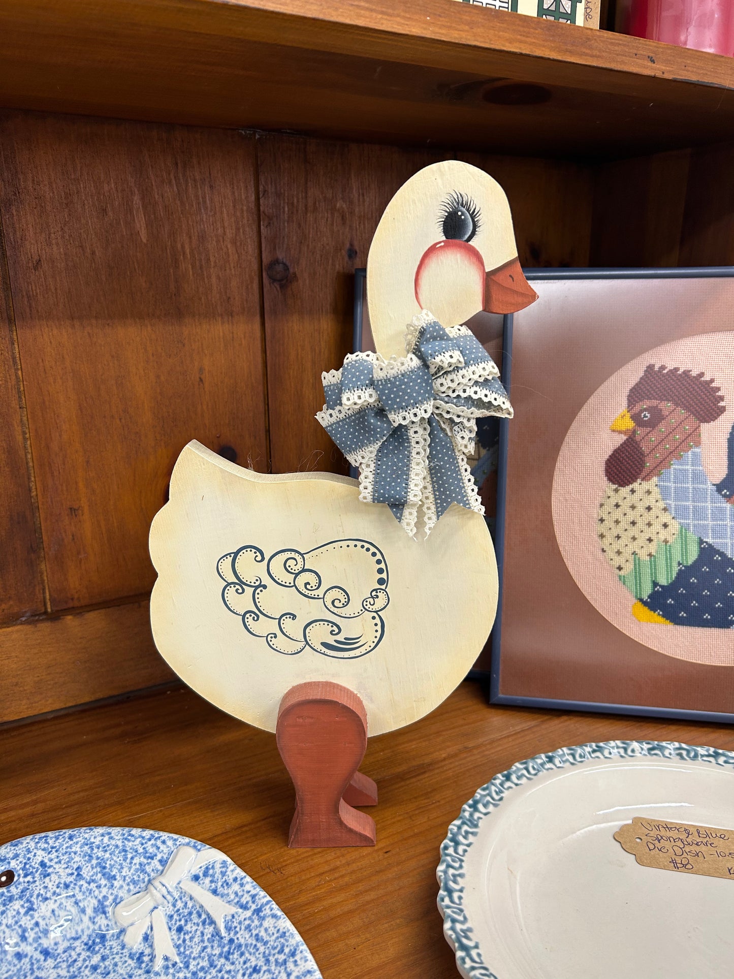 Vintage Wooden Goose