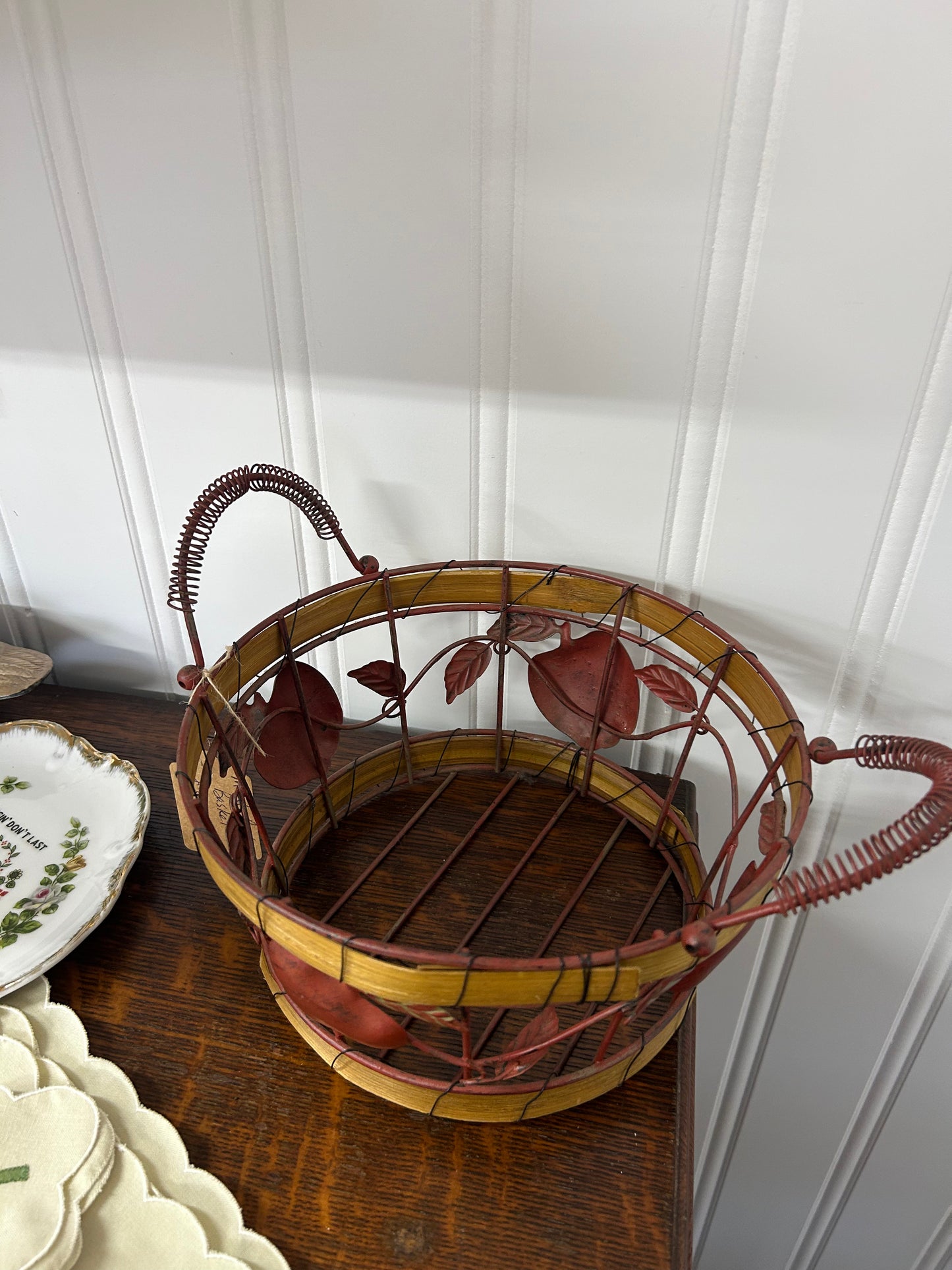 Metal Apple Basket
