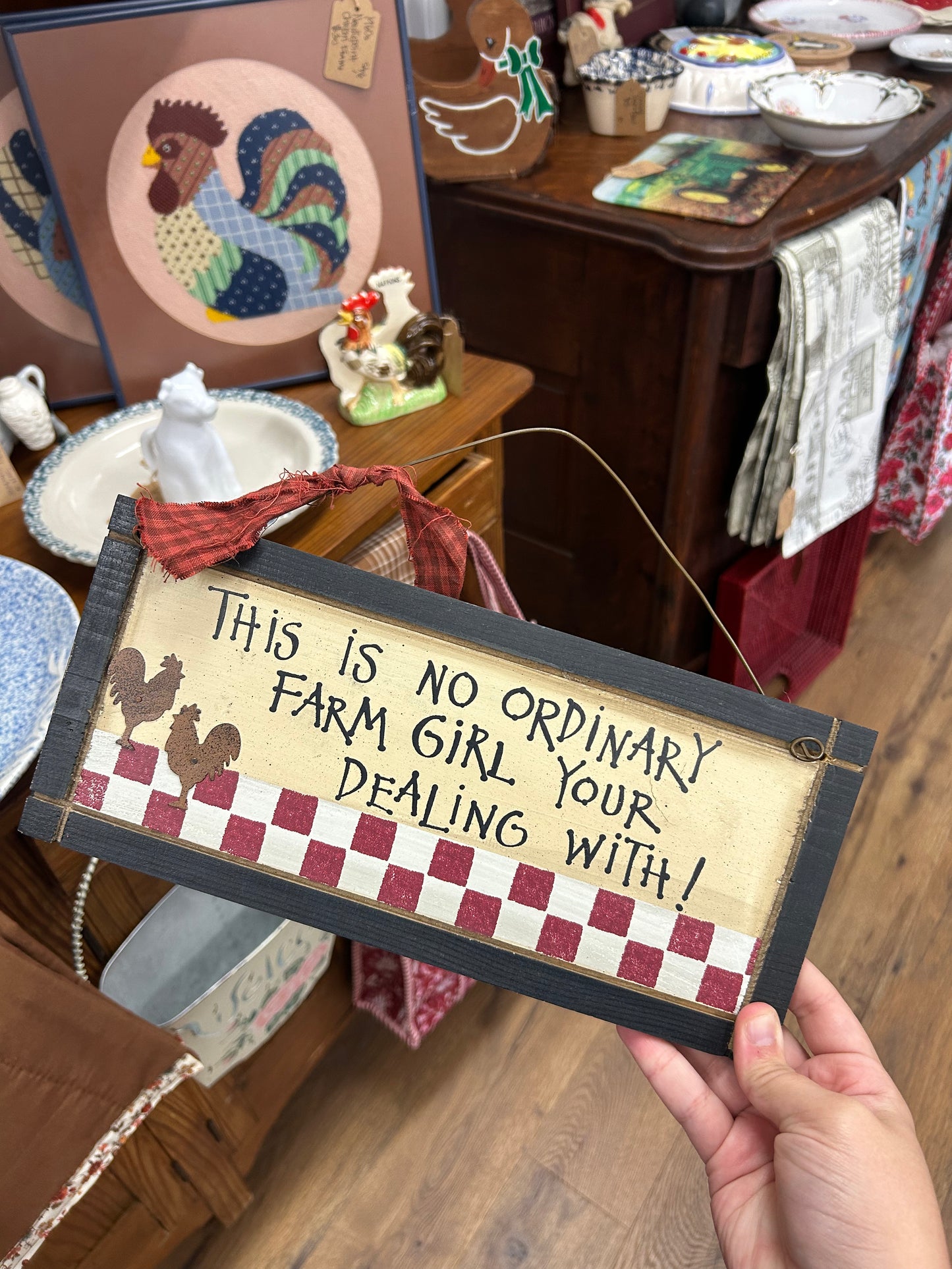 No Ordinary Farm Girl Sign