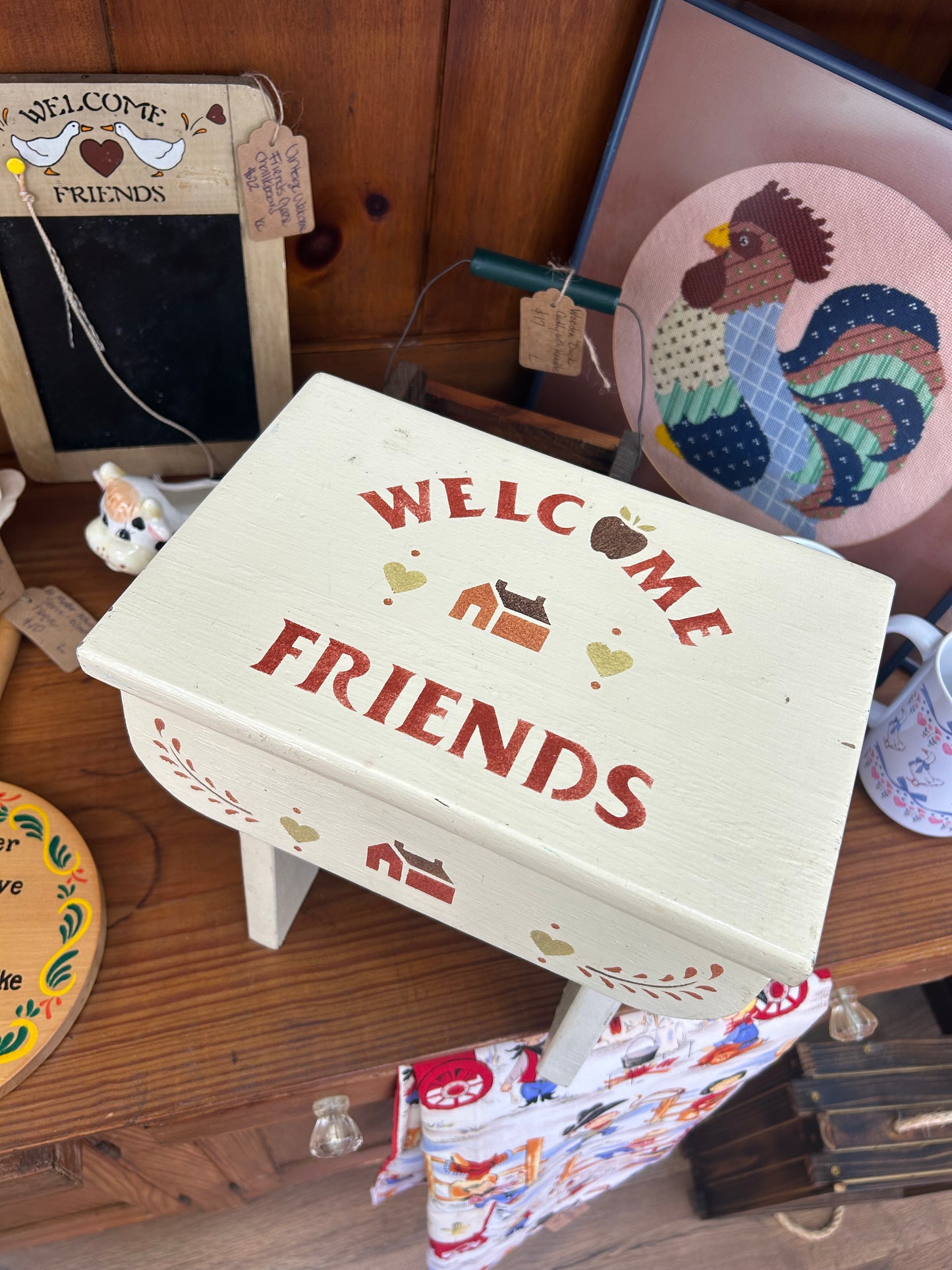 Welcome Friends Stool