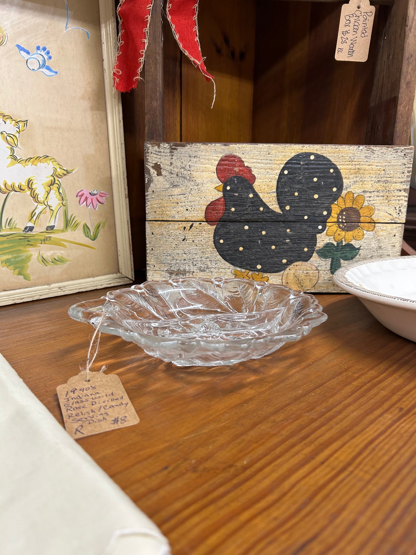 1940s Indiana Glass Divided Serving Dish