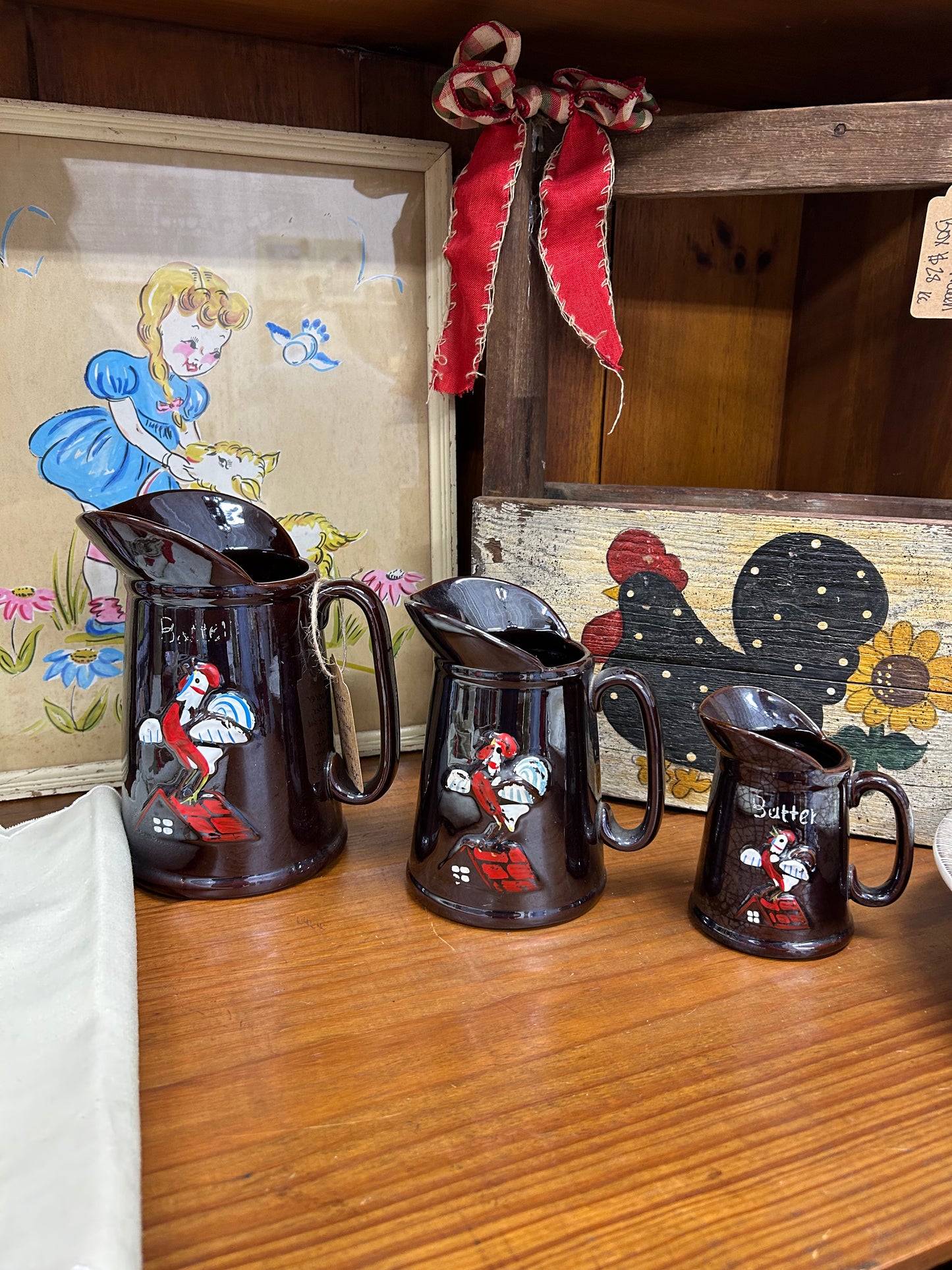 Rooster Pitchers - Batter, Syrup, Butter